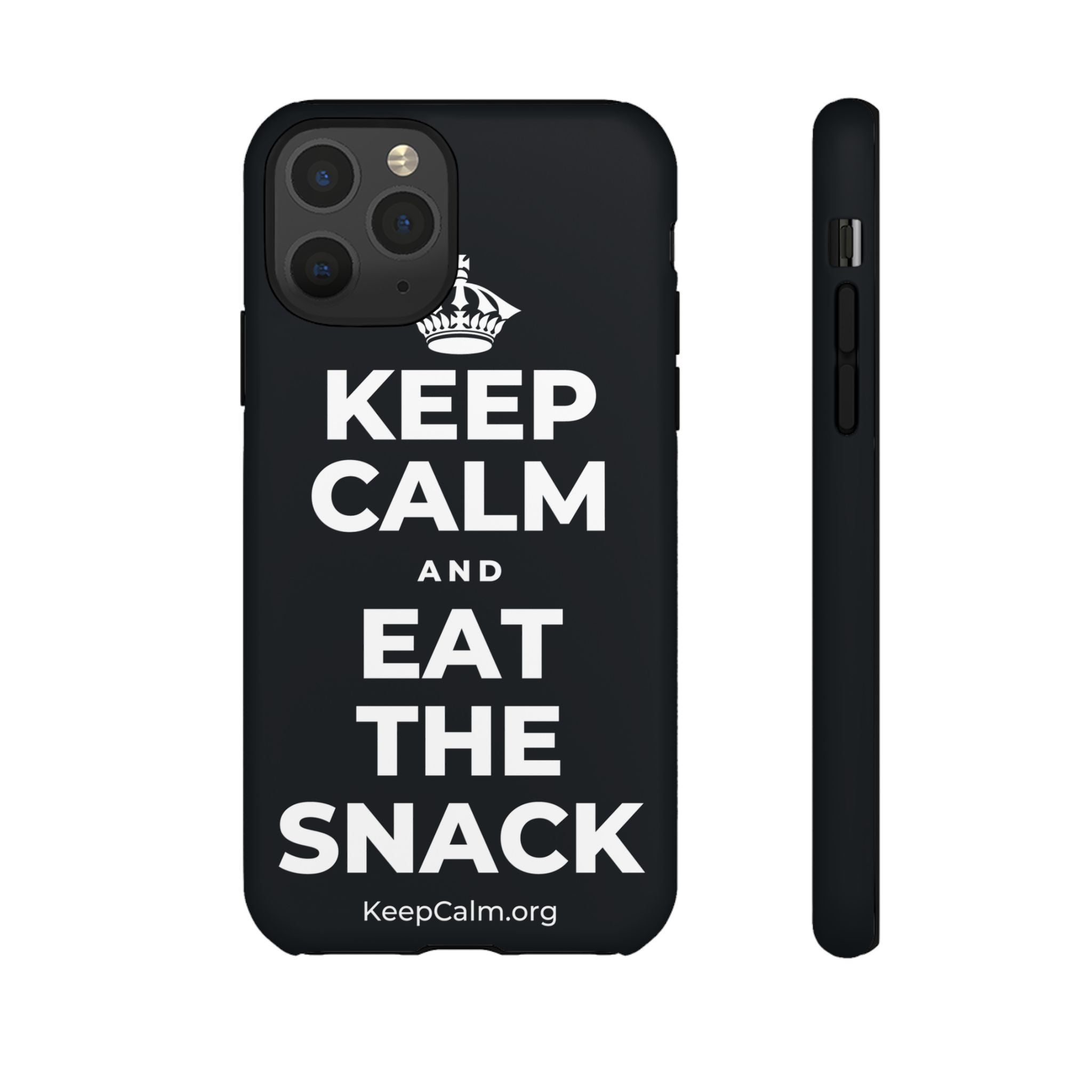 KEEP CALM AND EAT THE SNACK Phone Case (Dark)