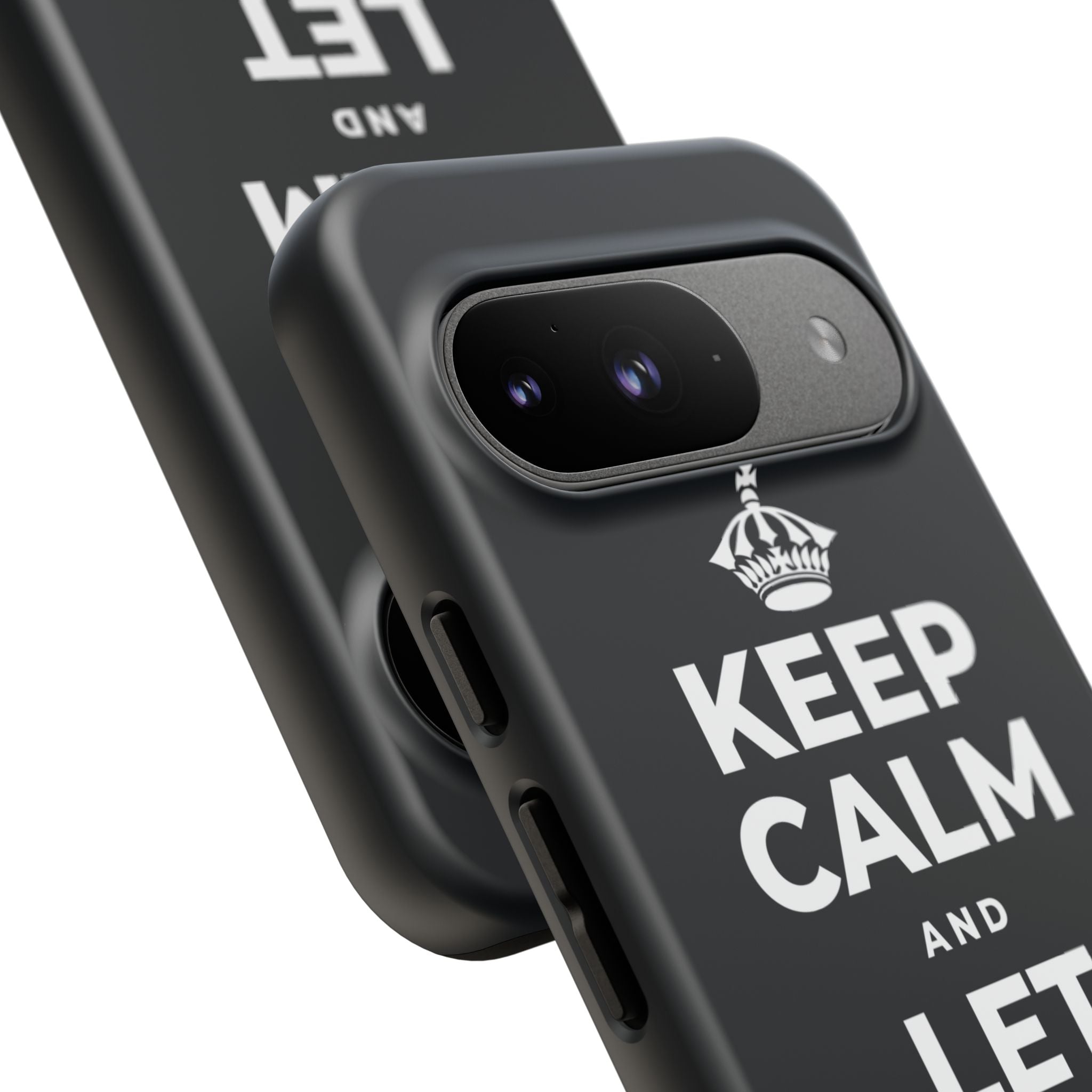 KEEP CALM AND LET PEOPLE IN Phone Case (Dark)