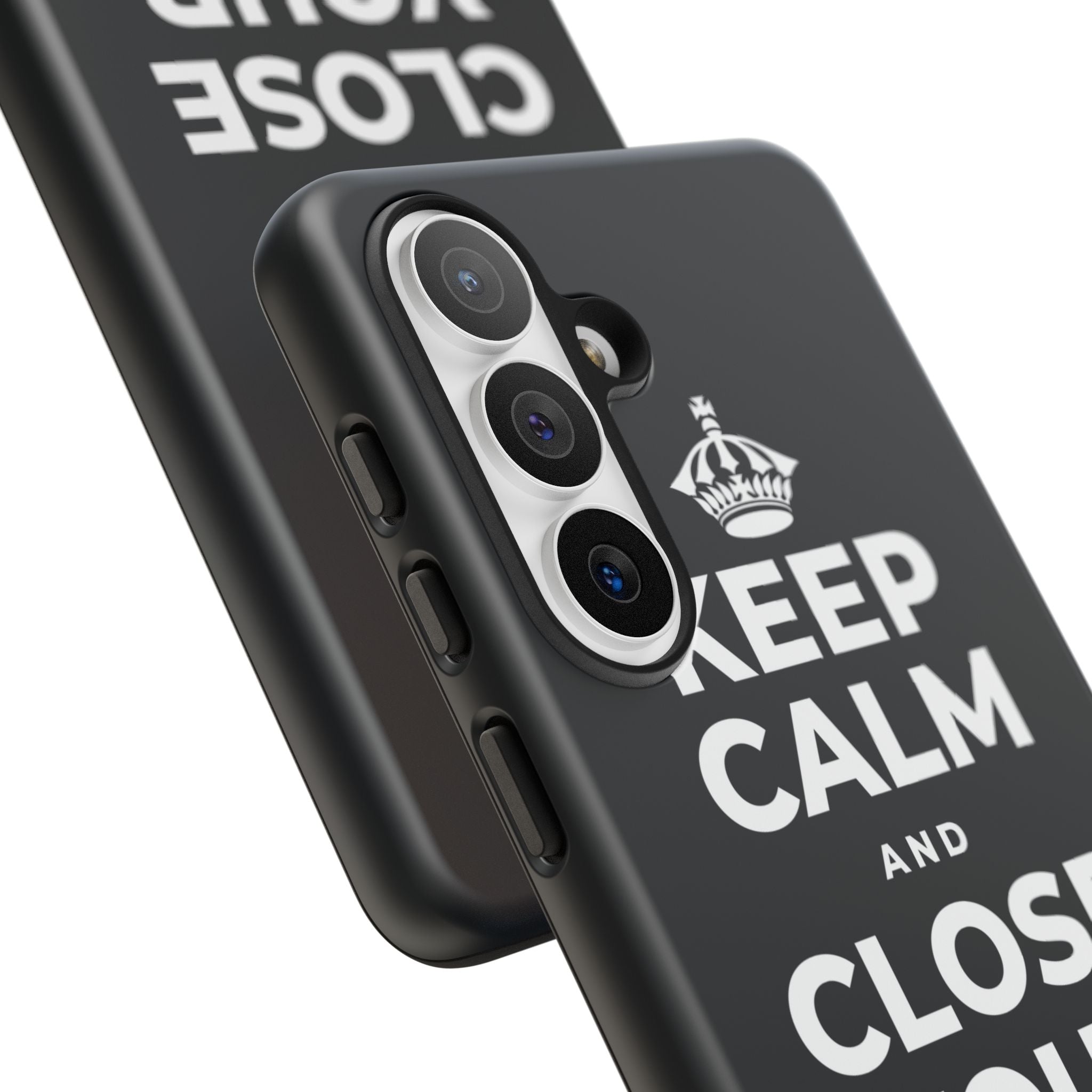 KEEP CALM AND CLOSE YOUR EYES A MOMENT Phone Case (Dark)