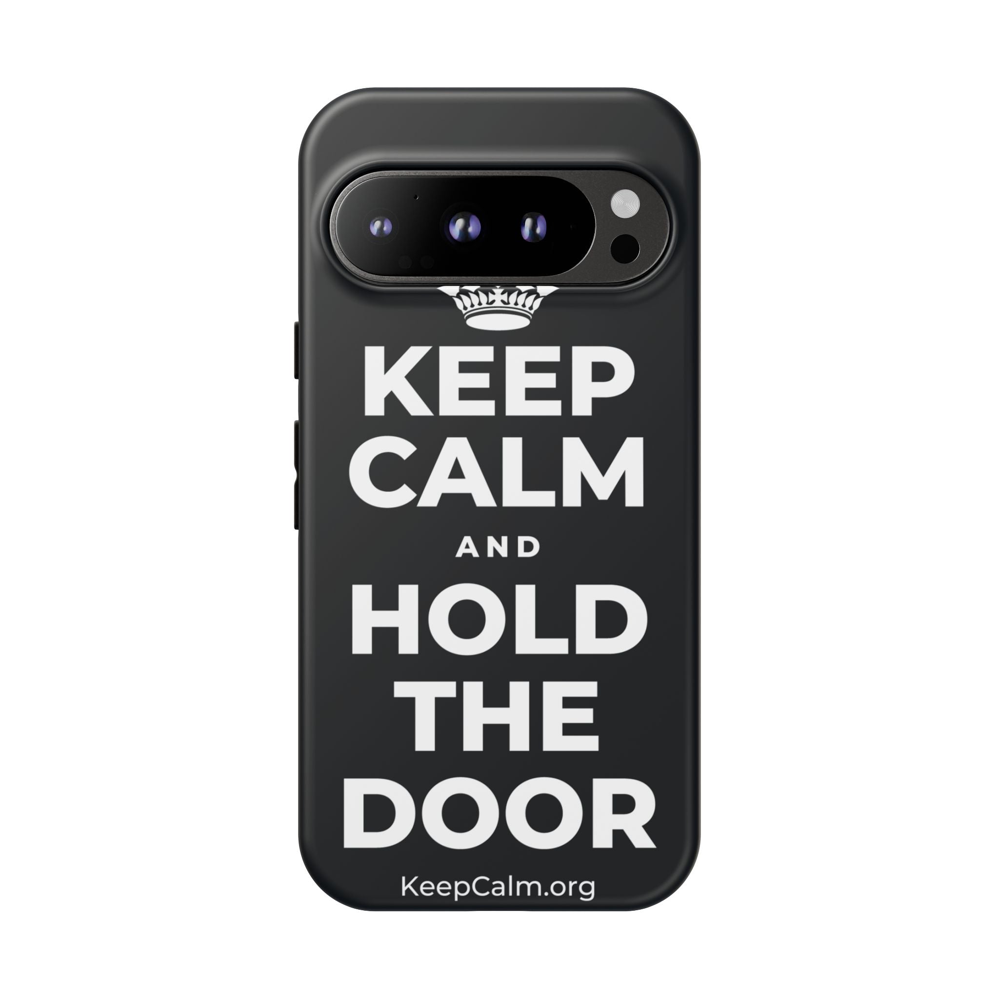 KEEP CALM AND HOLD THE DOOR Phone Case (Dark)