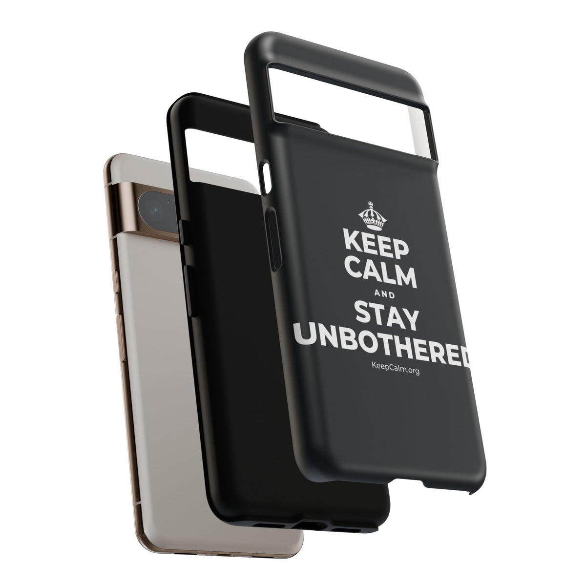 KEEP CALM AND STAY UNBOTHERED Phone Case (Dark)