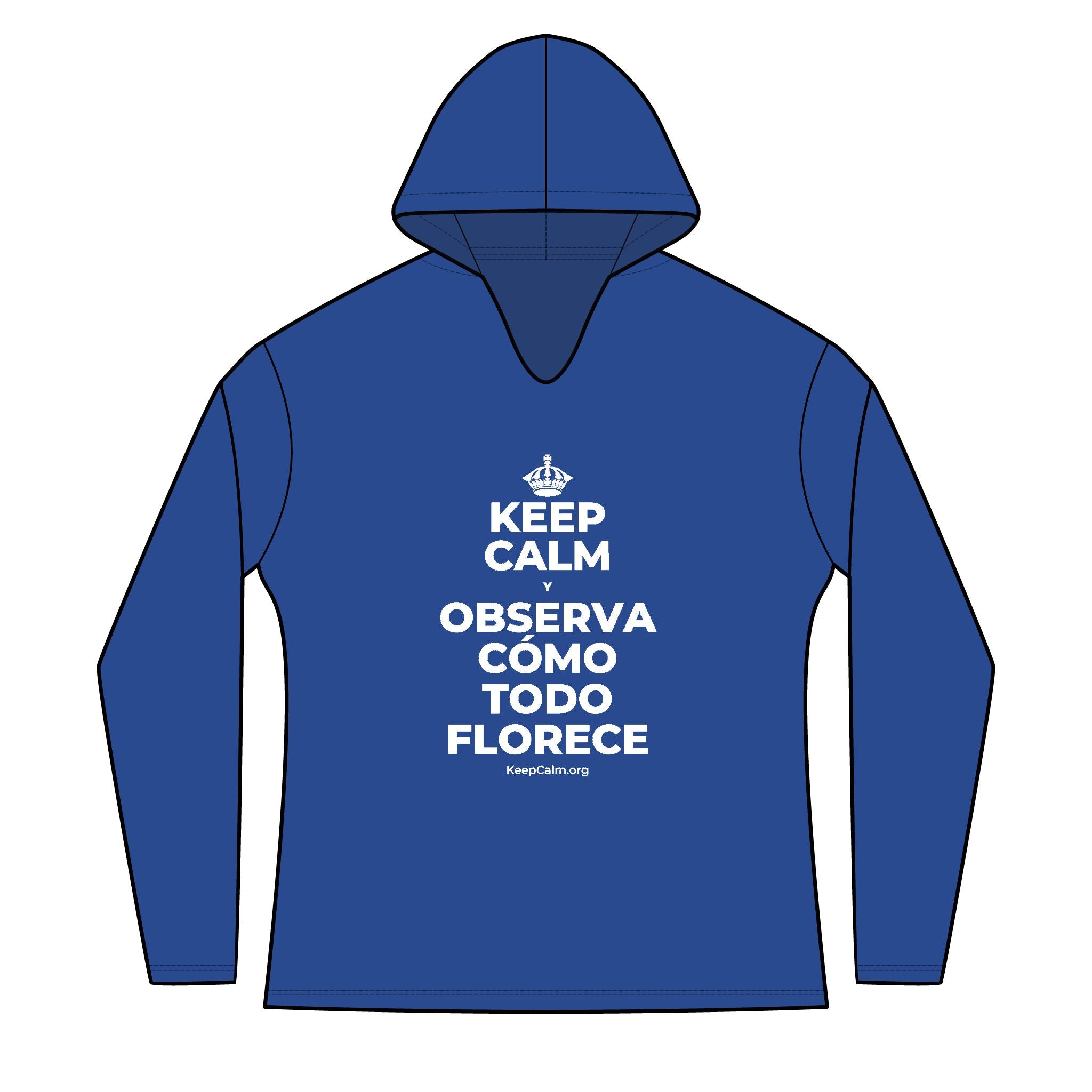 KEEP CALM Y OBSERVA CÓMO TODO FLORECE Women's Long Sleeve Hoodie