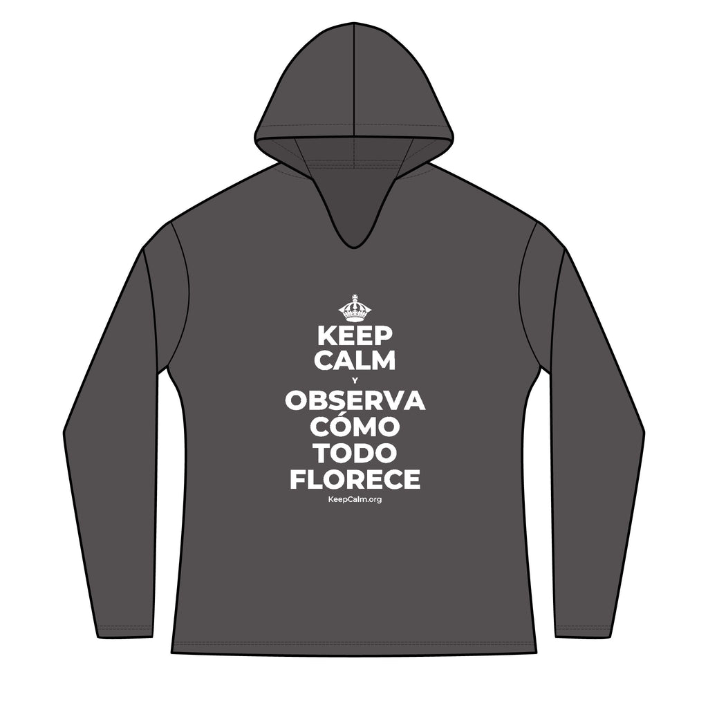KEEP CALM Y OBSERVA CÓMO TODO FLORECE Women's Long Sleeve Hoodie