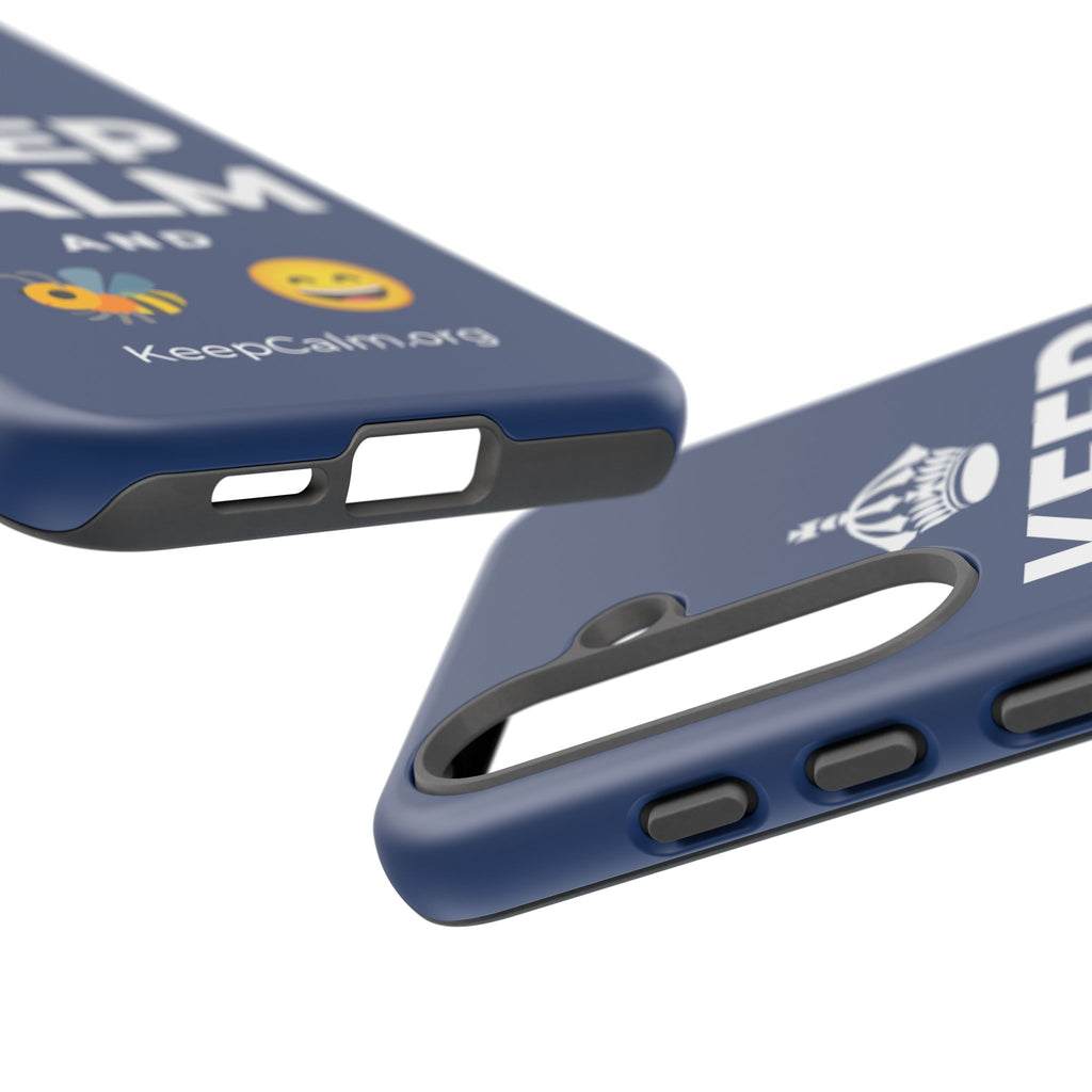 KEEP CALM AND 🐝 😄 Phone Case