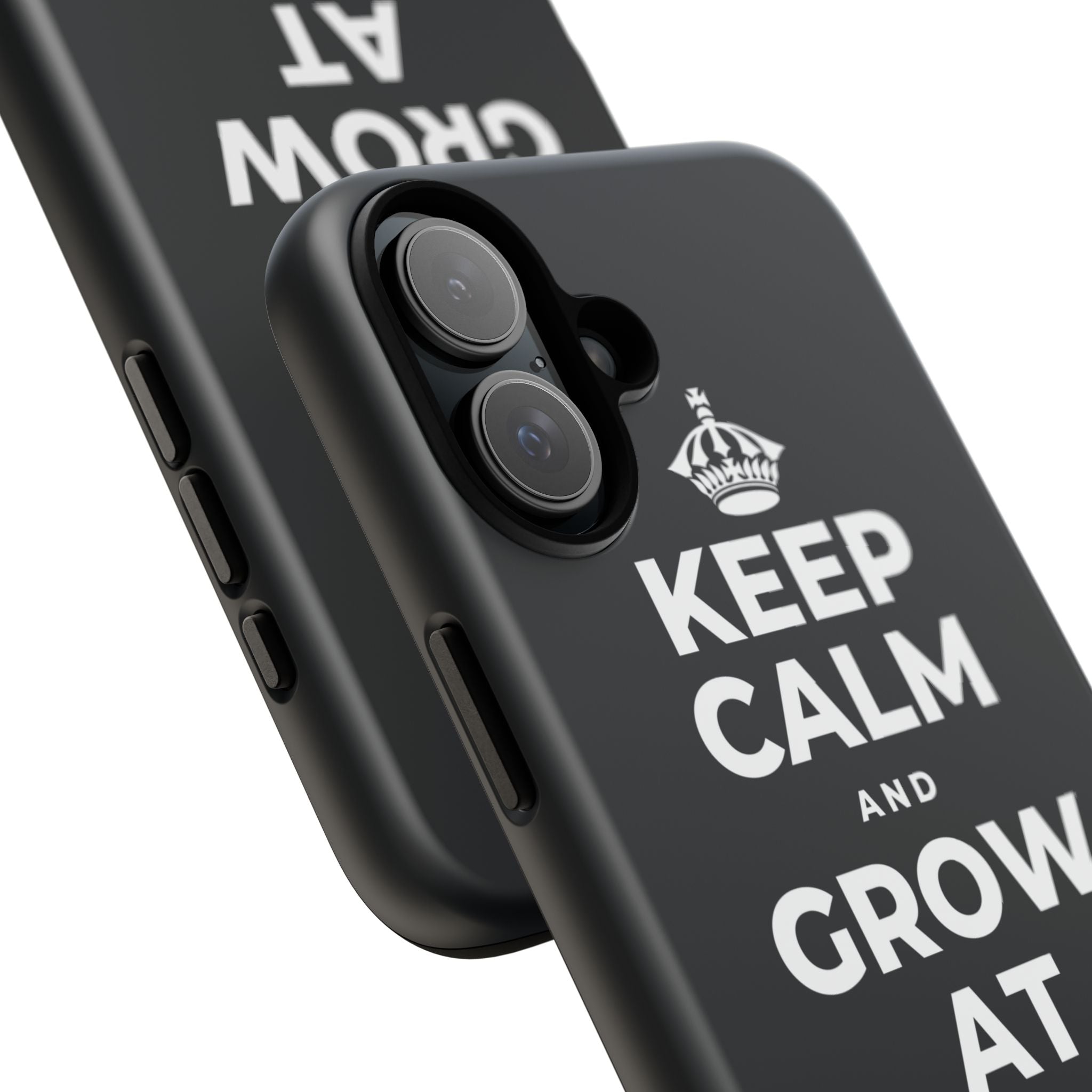 KEEP CALM AND GROW AT YOUR OWN PACE Phone Case (Dark)