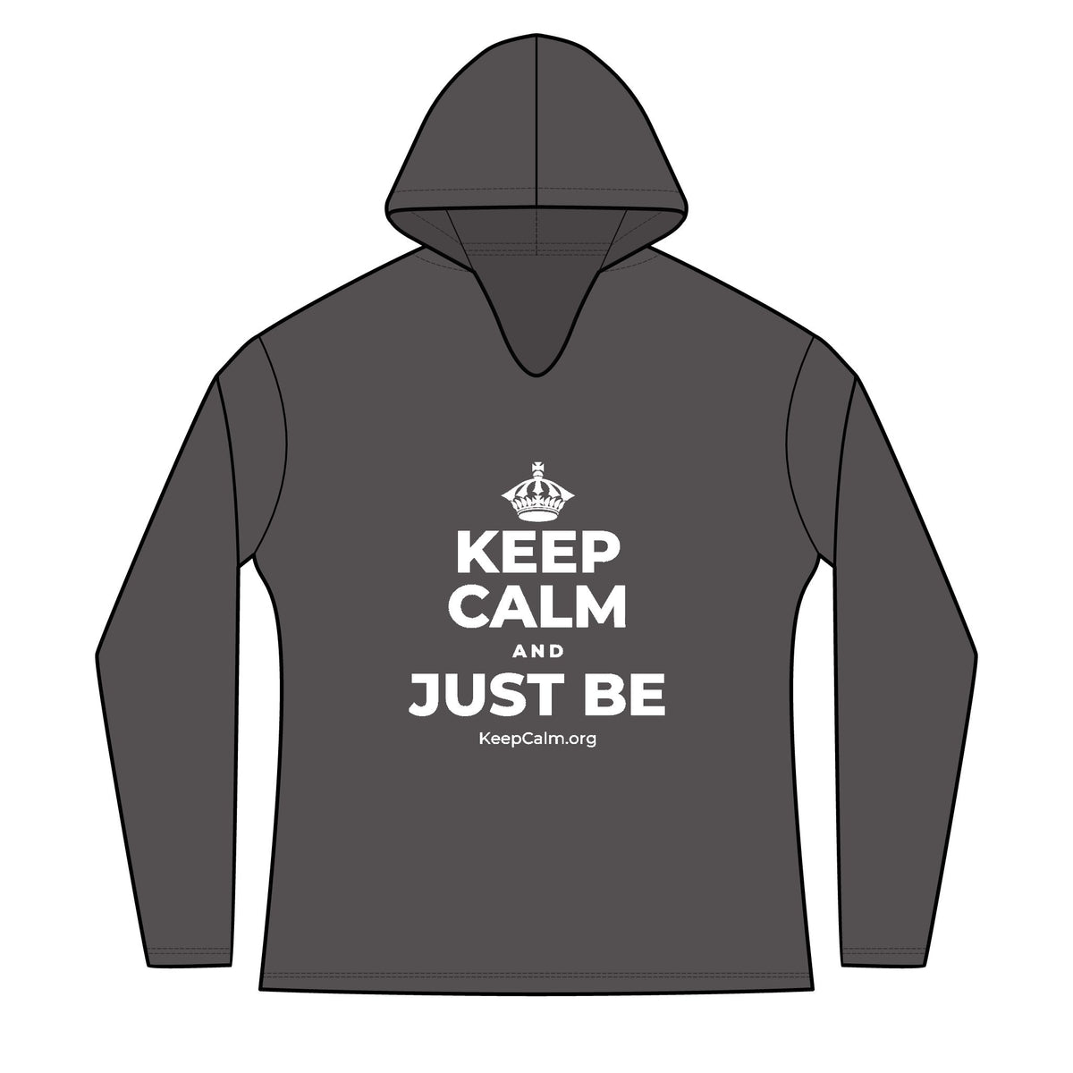 KEEP CALM AND JUST BE Women's Long Sleeve Hoodie