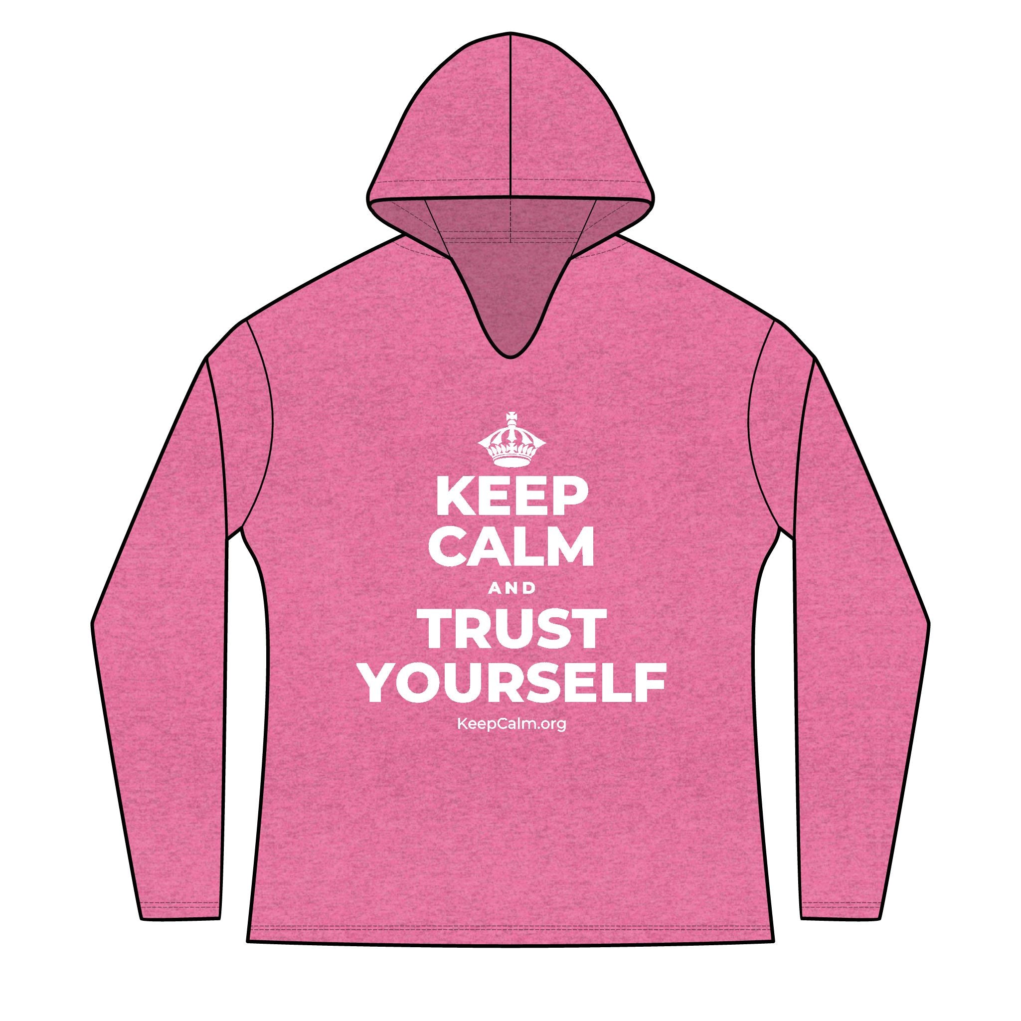 KEEP CALM AND TRUST YOURSELF Women's Long Sleeve Hoodie