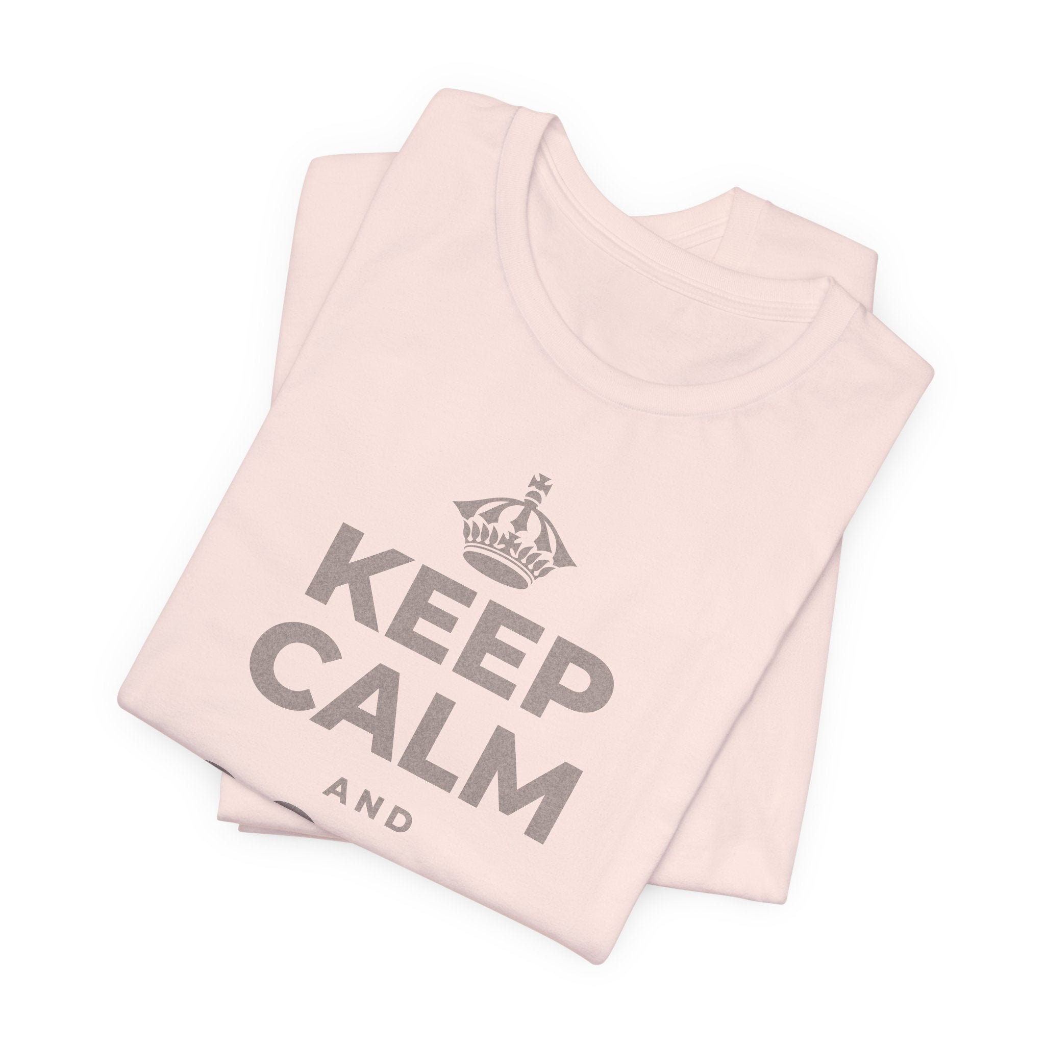 KEEP CALM AND জিনিসগুলো ঝরে যেতে দাও T-Shirt (Soft Cream–Heather Mauve)