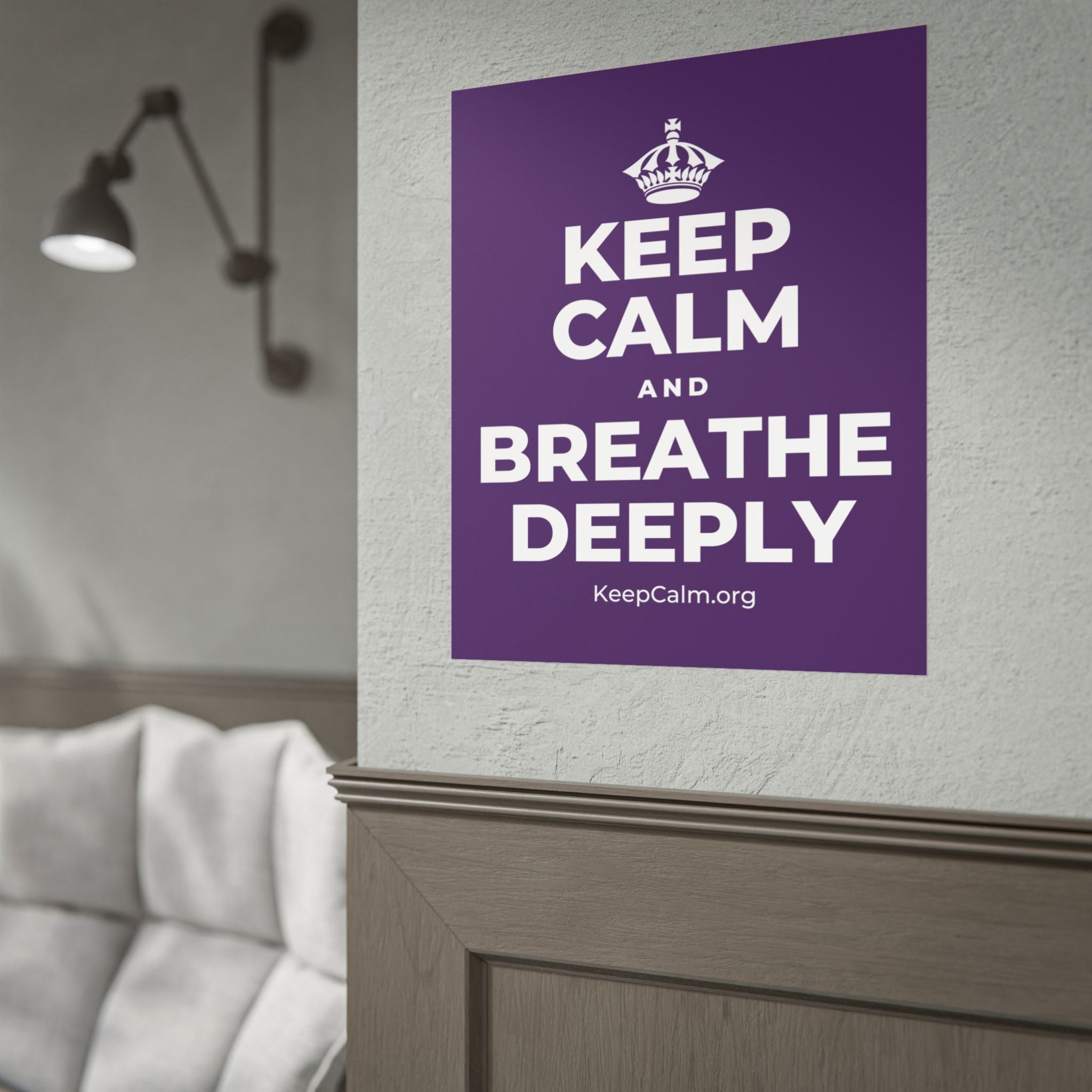 KEEP CALM AND BREATHE DEEPLY Poster