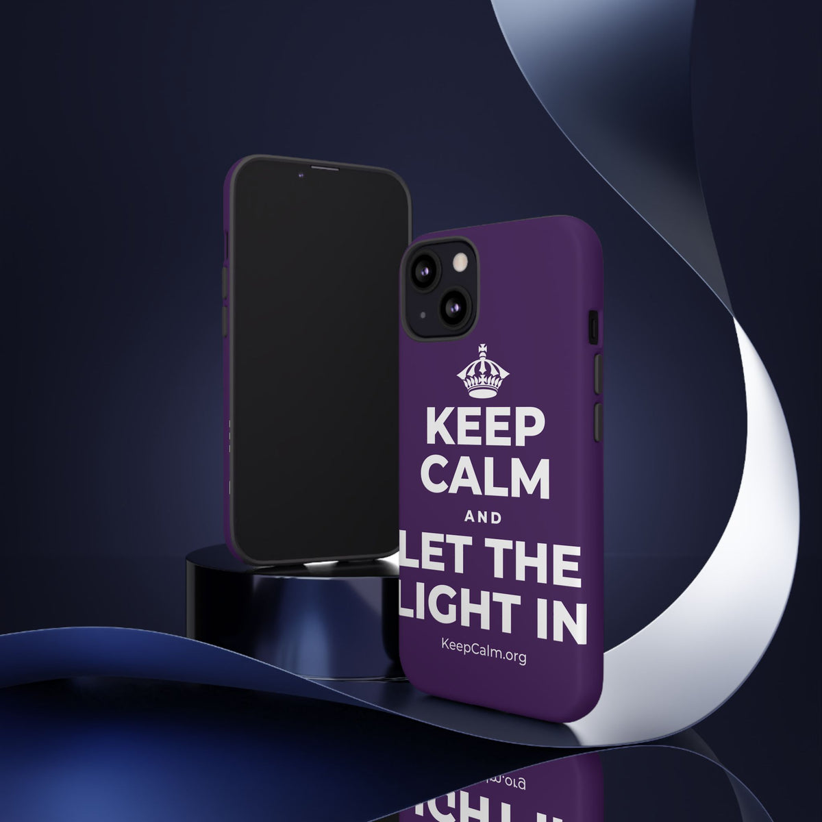 KEEP CALM AND LET THE LIGHT IN Phone Case