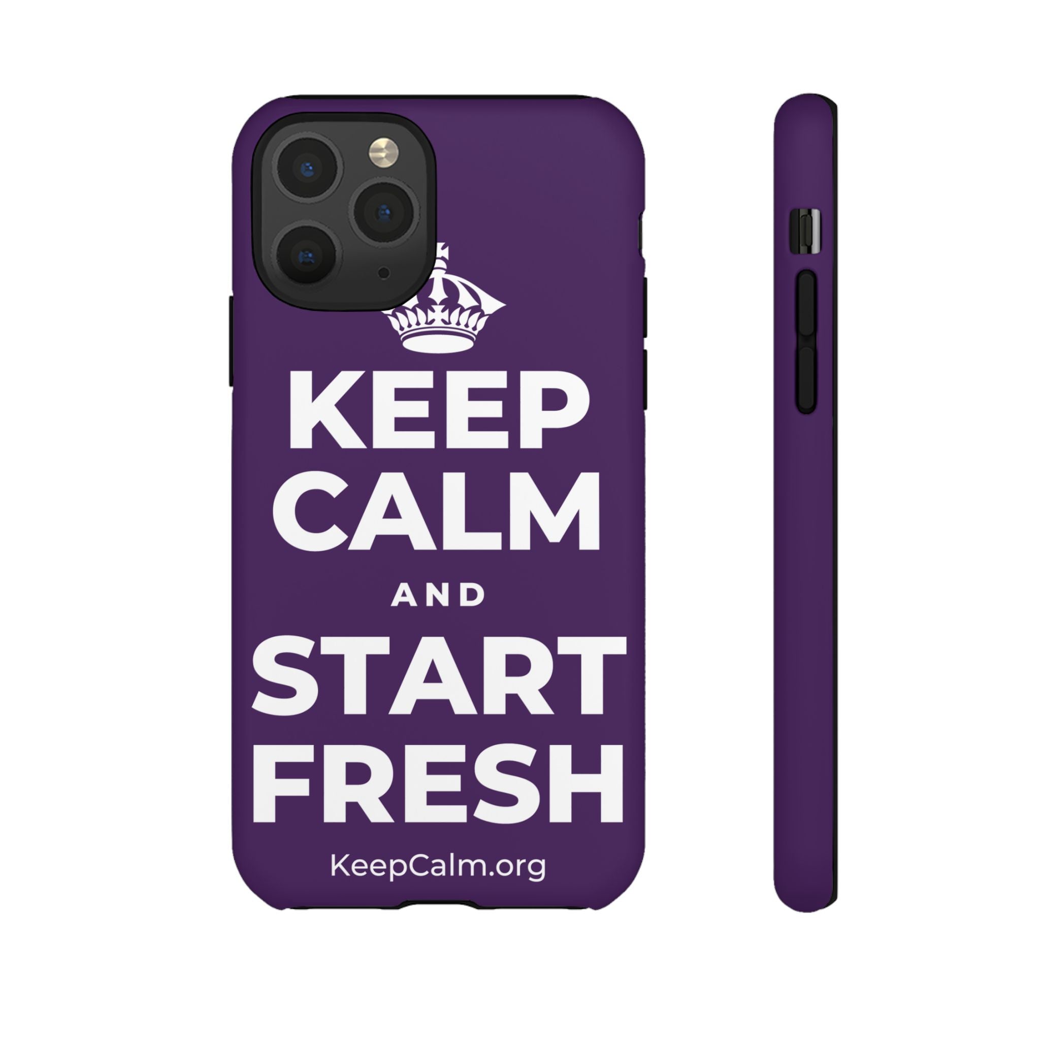 KEEP CALM AND START FRESH Phone Case