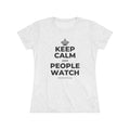KEEP CALM AND PEOPLE WATCH Women's Tri-Blend Tee