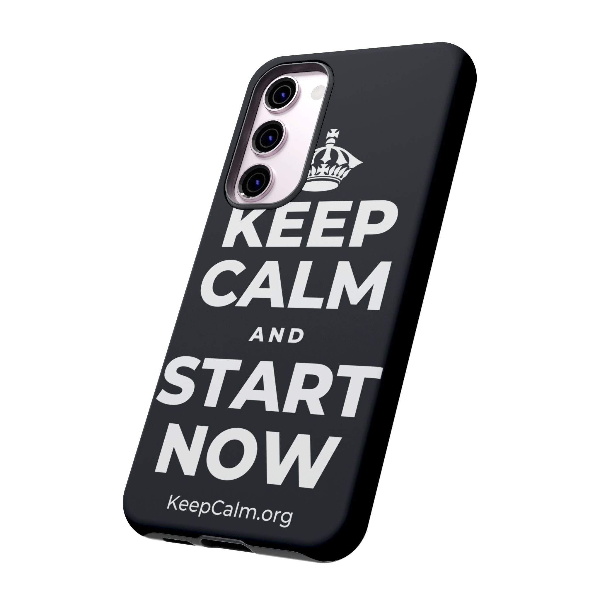 KEEP CALM AND START NOW Phone Case (Dark)