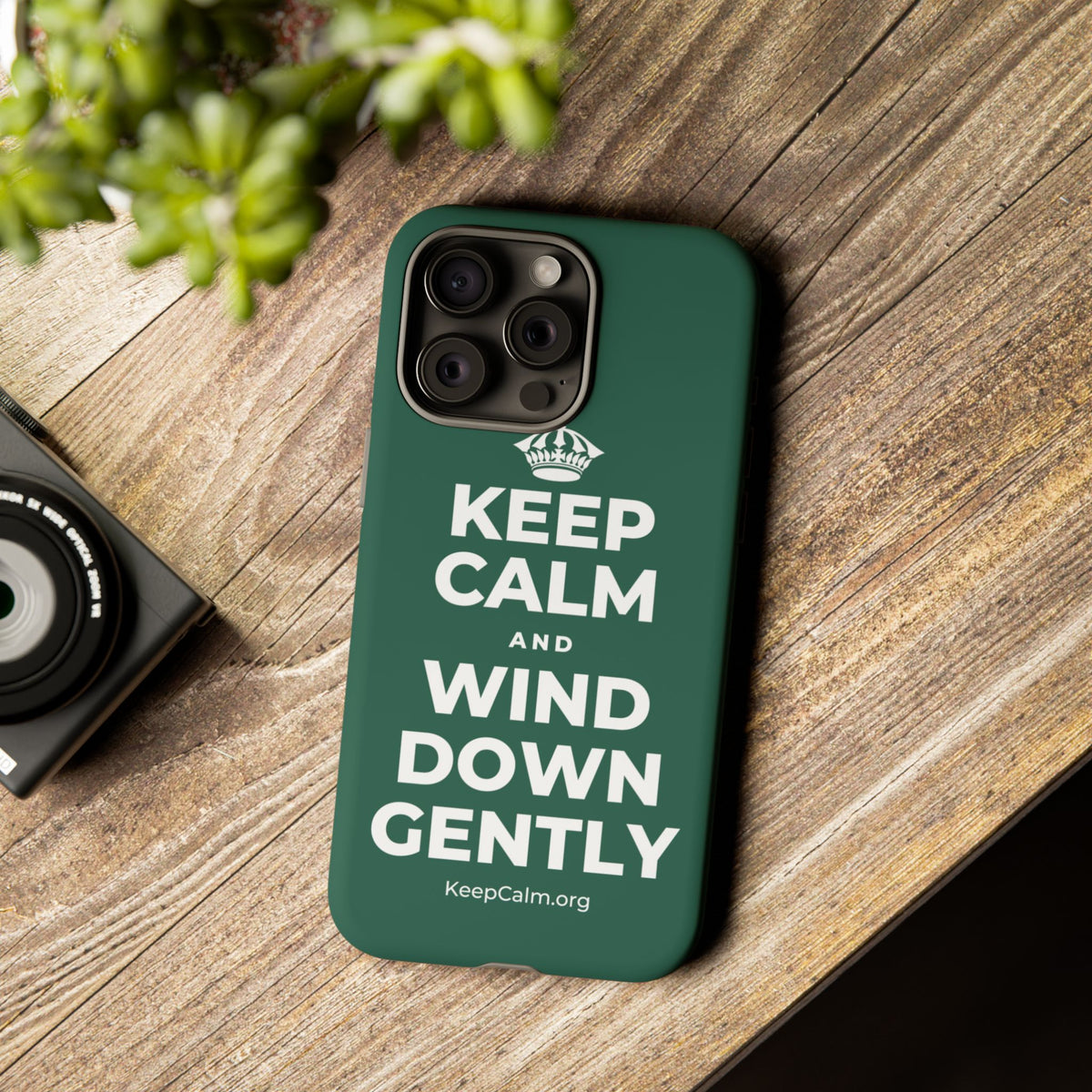 KEEP CALM AND WIND DOWN GENTLY Phone Case