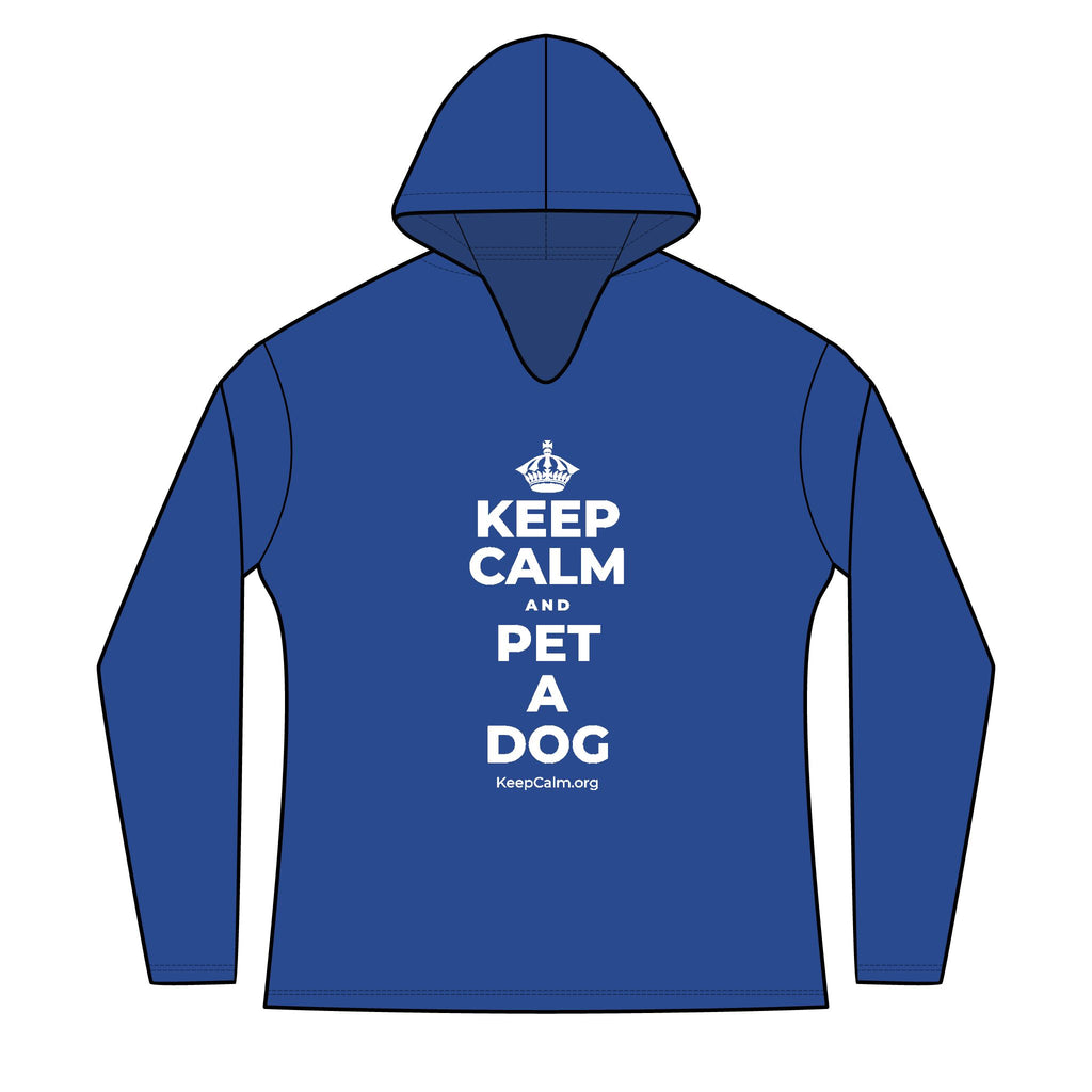 KEEP CALM AND PET A DOG Women's Long Sleeve Hoodie