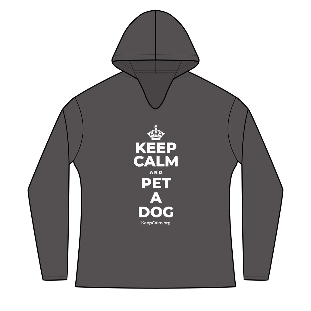 KEEP CALM AND PET A DOG Women's Long Sleeve Hoodie