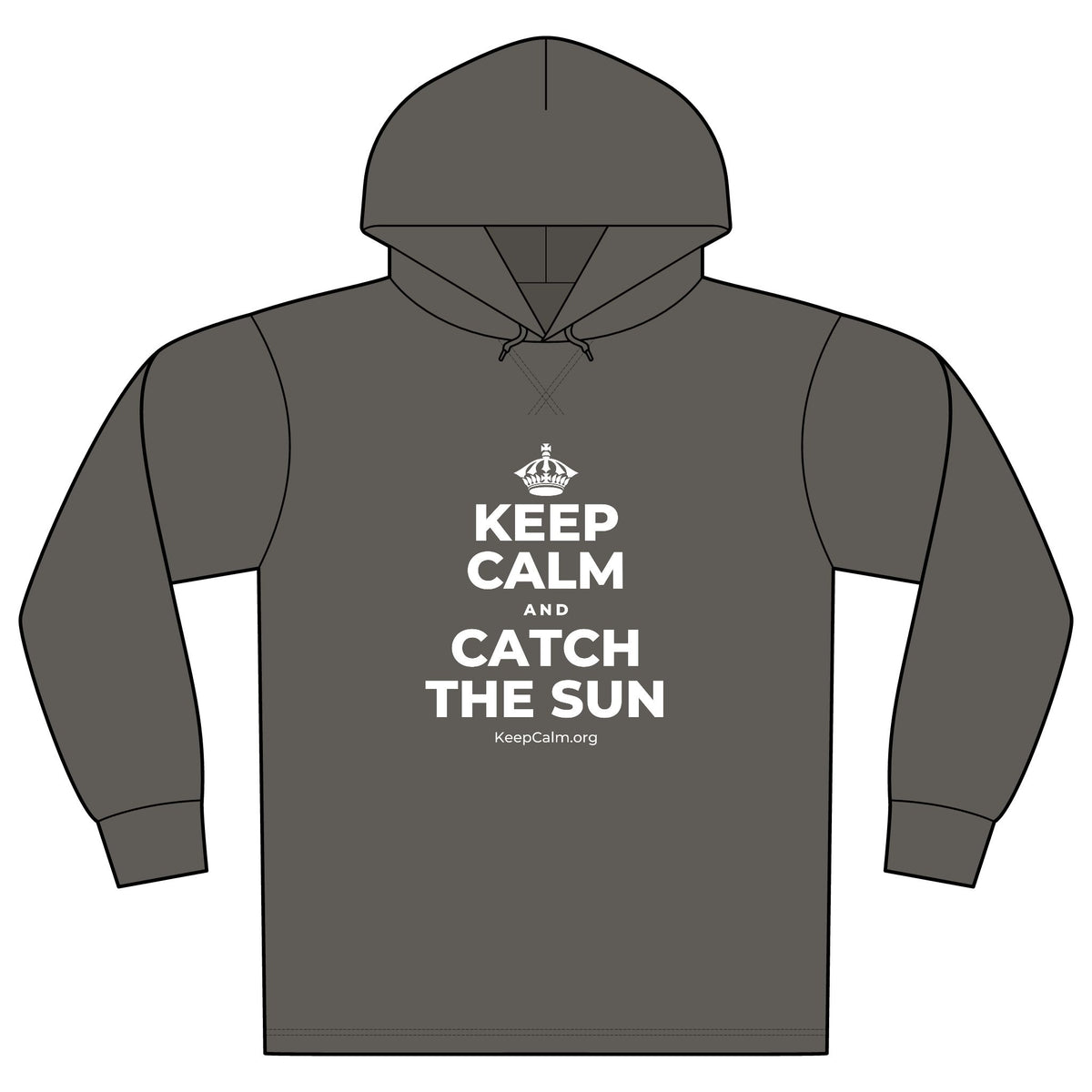 KEEP CALM AND CATCH THE SUN Organic Hoodie Tee