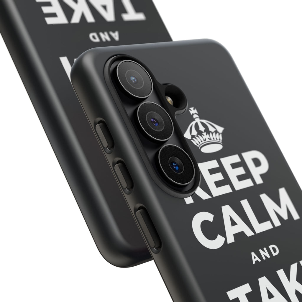 KEEP CALM AND TAKE A BOW Phone Case (Dark)