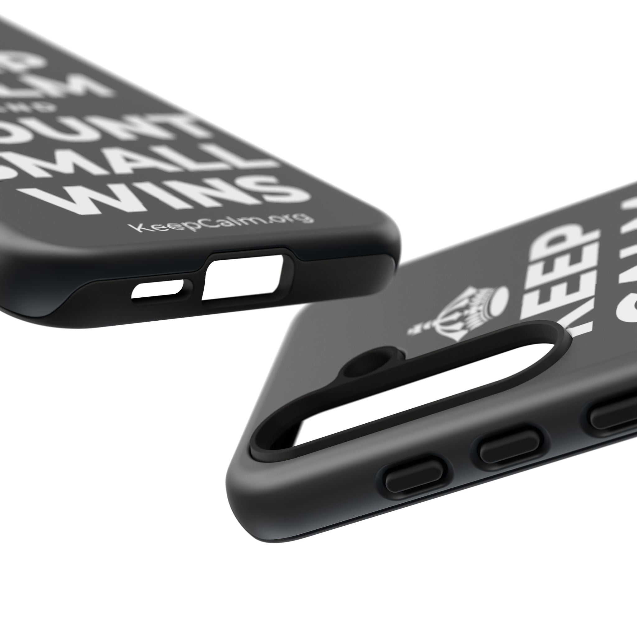 KEEP CALM AND COUNT SMALL WINS Phone Case (Dark)
