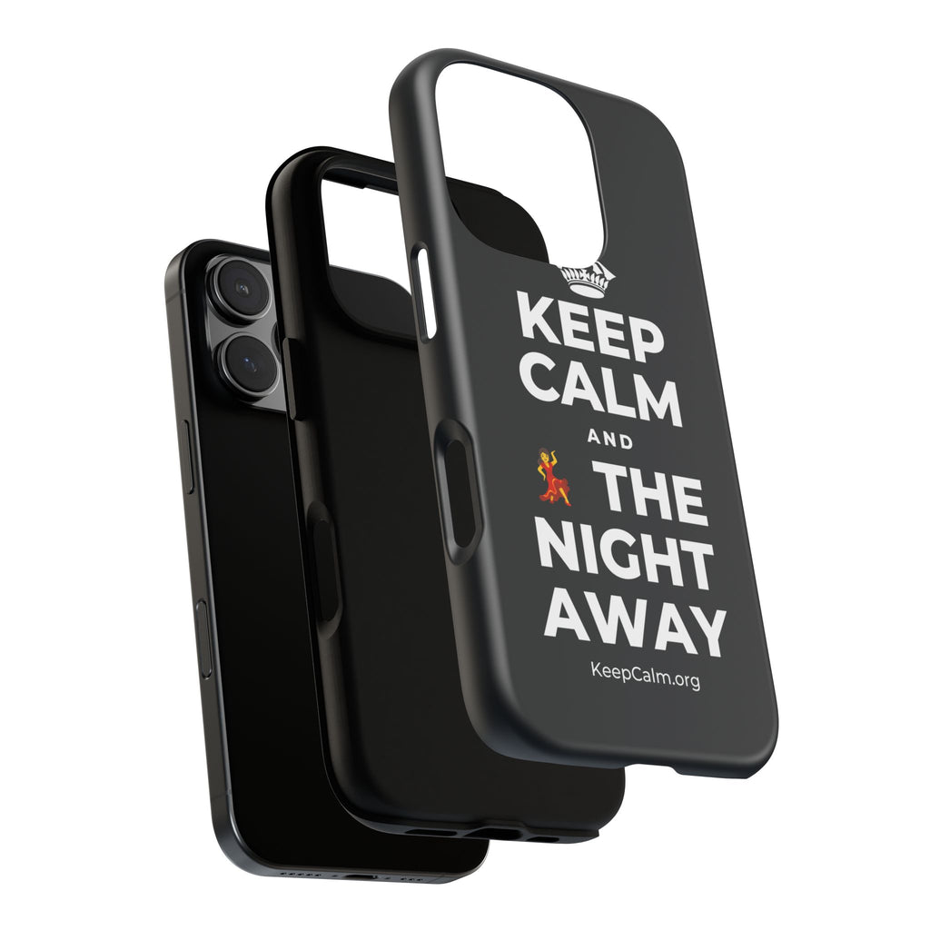 KEEP CALM AND 💃 THE NIGHT AWAY Phone Case (Dark)