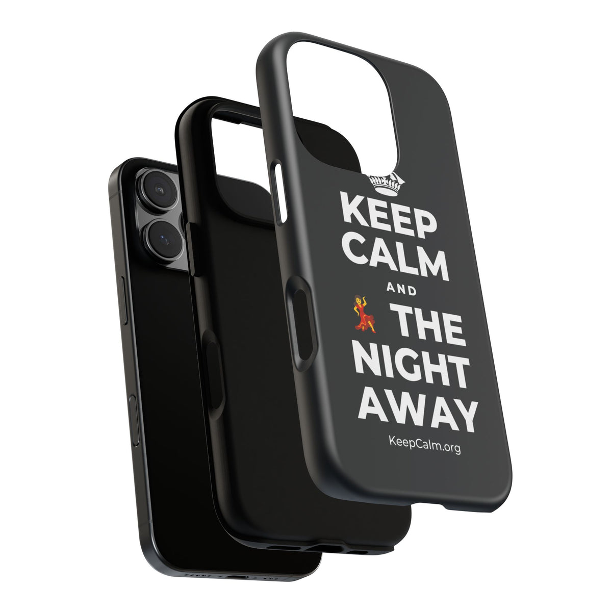 KEEP CALM AND 💃 THE NIGHT AWAY Phone Case (Dark)
