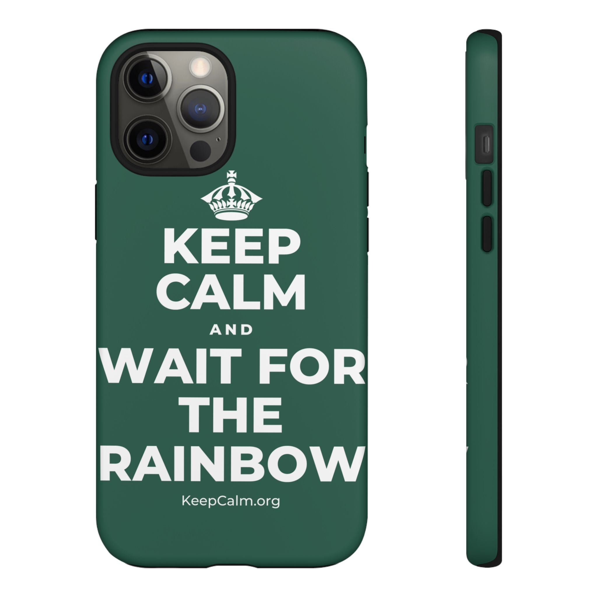 KEEP CALM AND WAIT FOR THE RAINBOW Phone Case