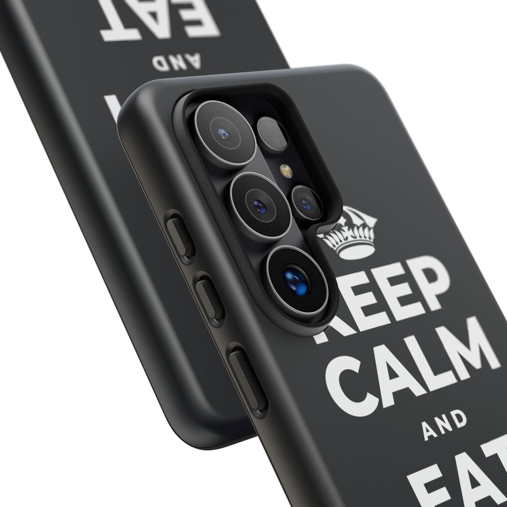 KEEP CALM AND EAT THE SNACK Phone Case (Dark)