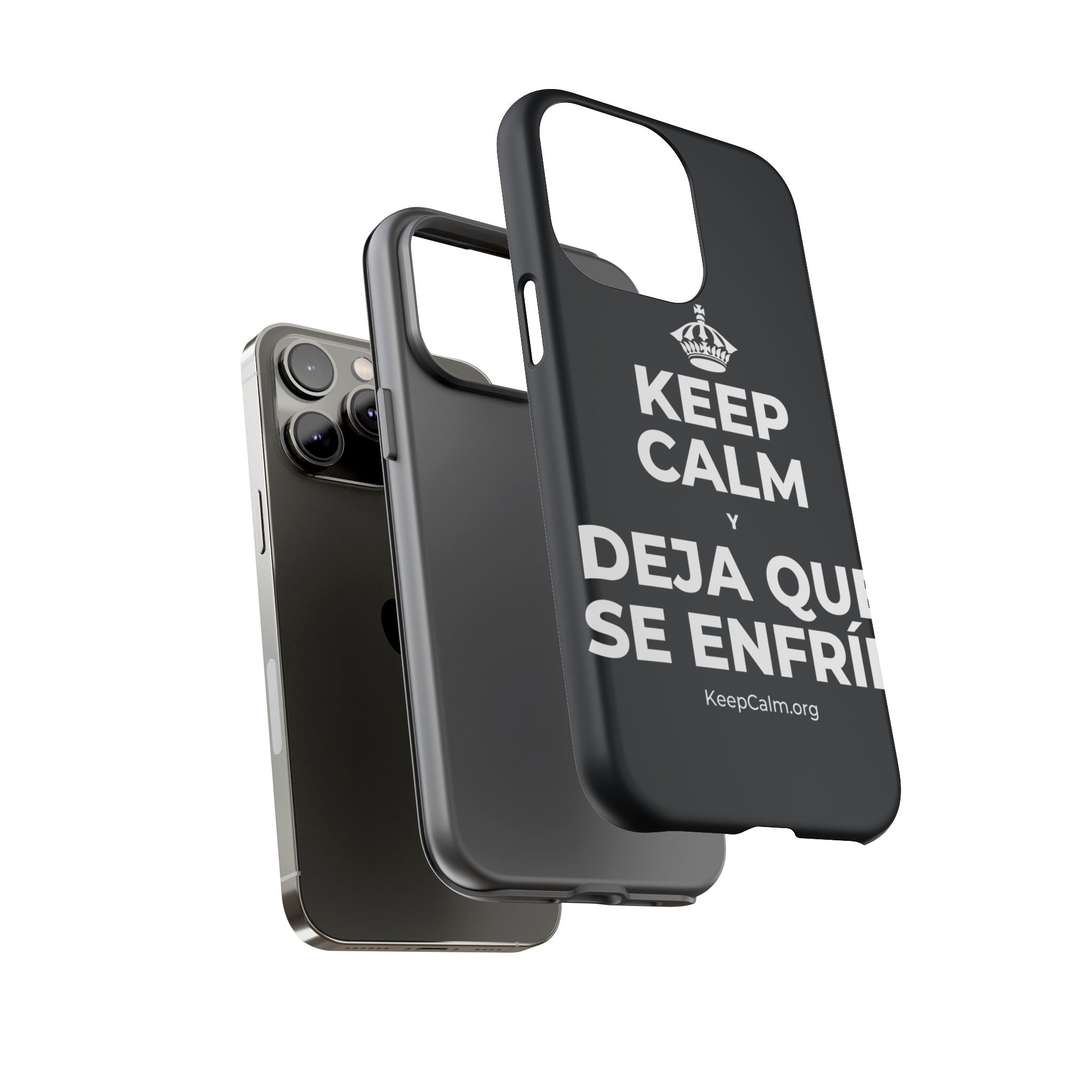 KEEP CALM Y DEJA QUE SE ENFRÍE Phone Case (Dark)