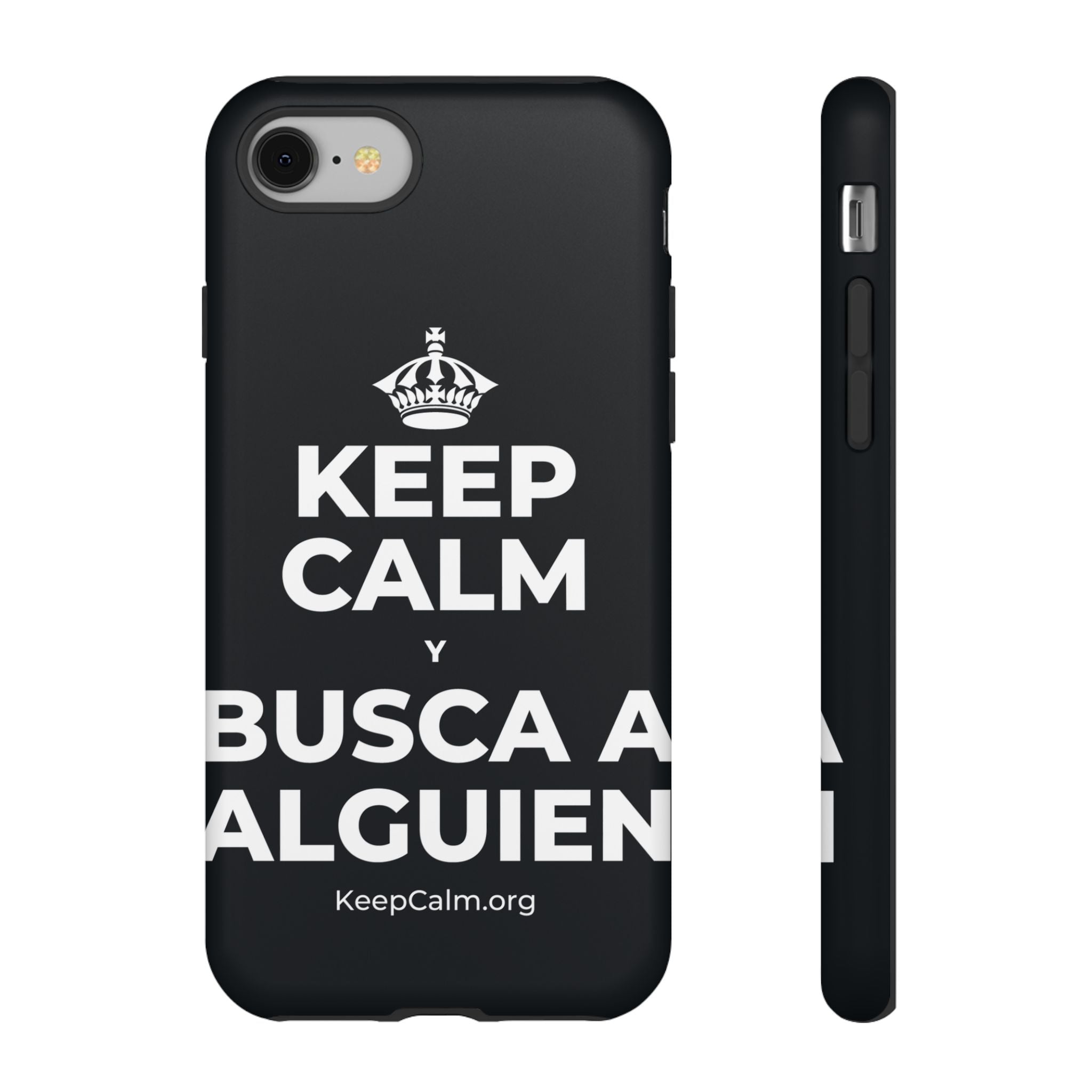 KEEP CALM Y BUSCA A ALGUIEN Phone Case (Dark)