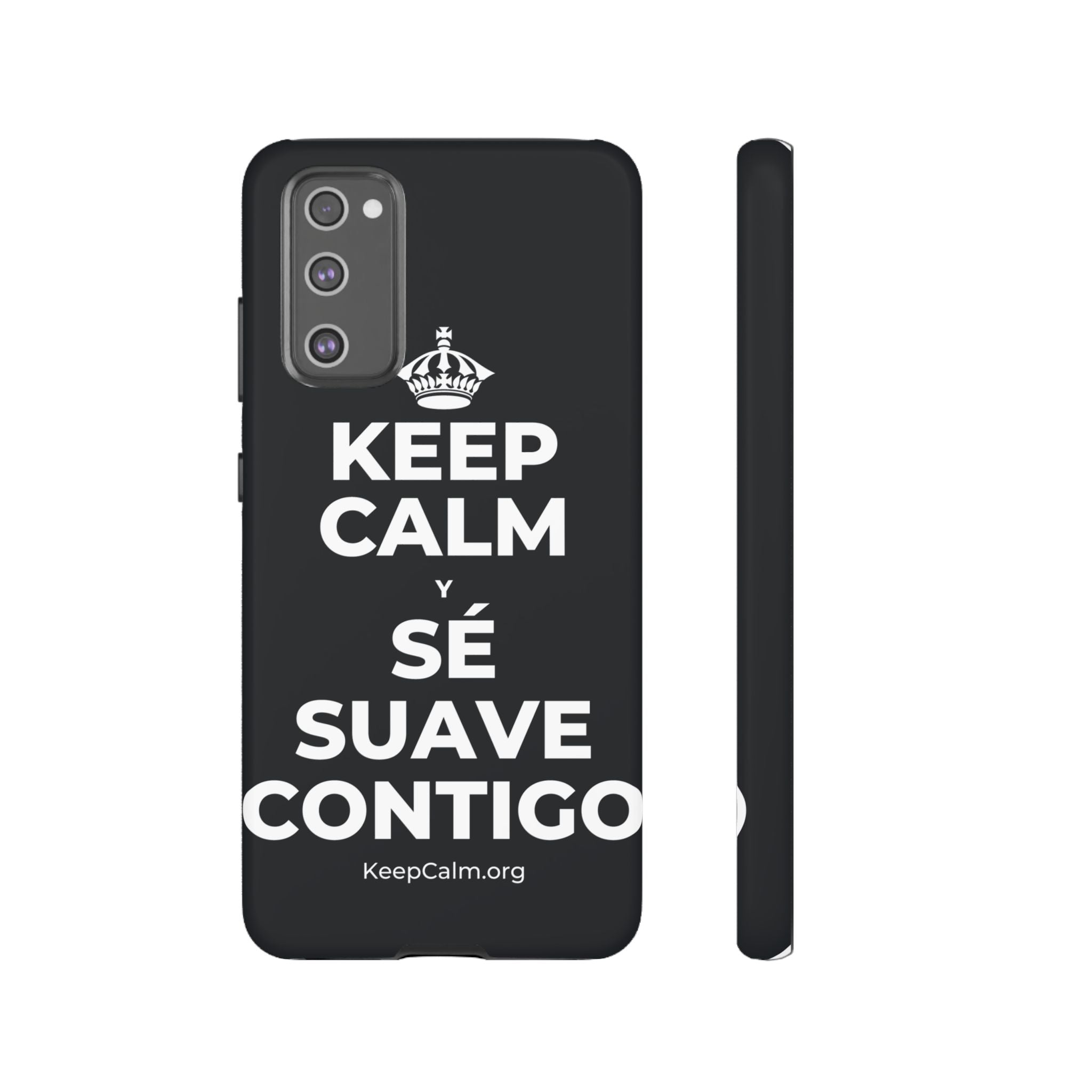 KEEP CALM Y SÉ SUAVE CONTIGO Phone Case (Dark)