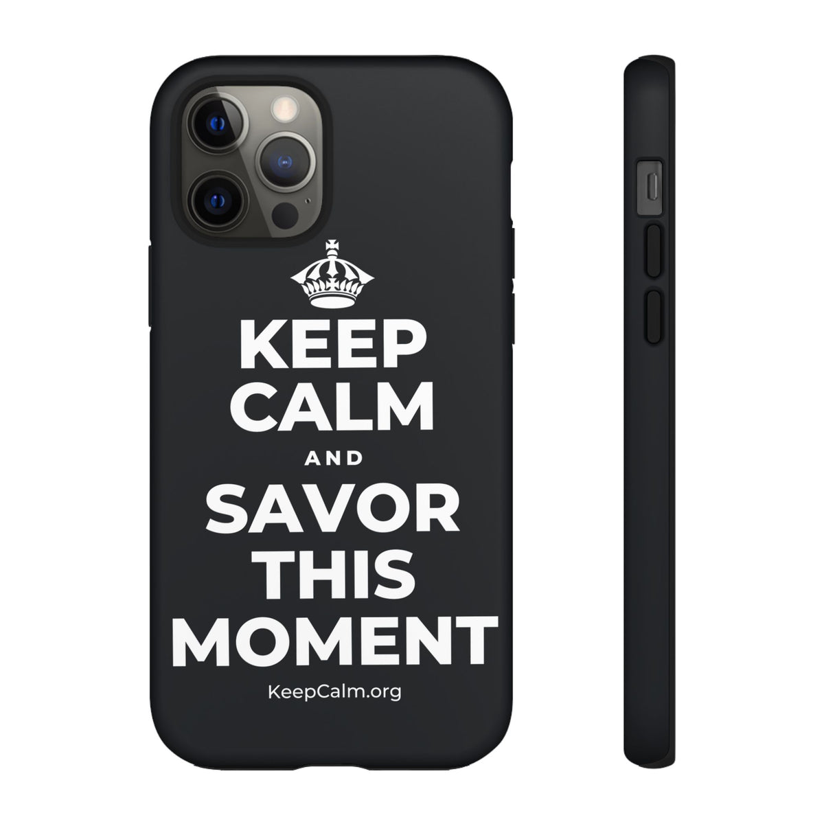 KEEP CALM AND SAVOR THIS MOMENT Phone Case (Dark)