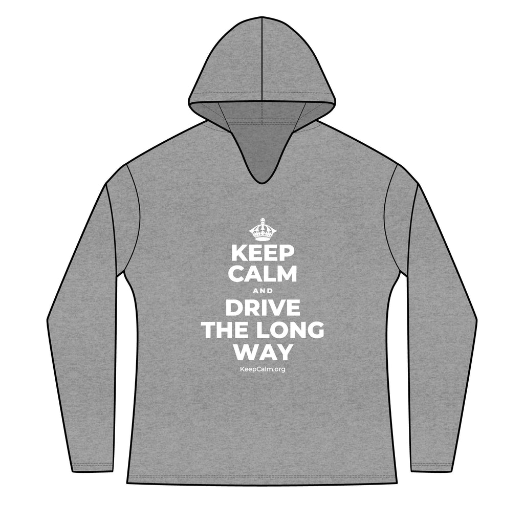 KEEP CALM AND DRIVE THE LONG WAY Women's Long Sleeve Hoodie