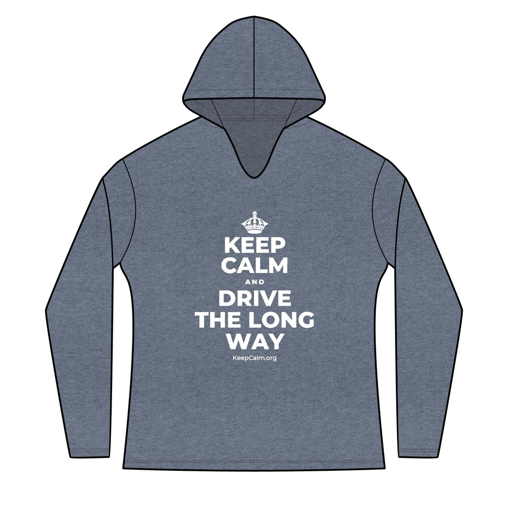 KEEP CALM AND DRIVE THE LONG WAY Women's Long Sleeve Hoodie