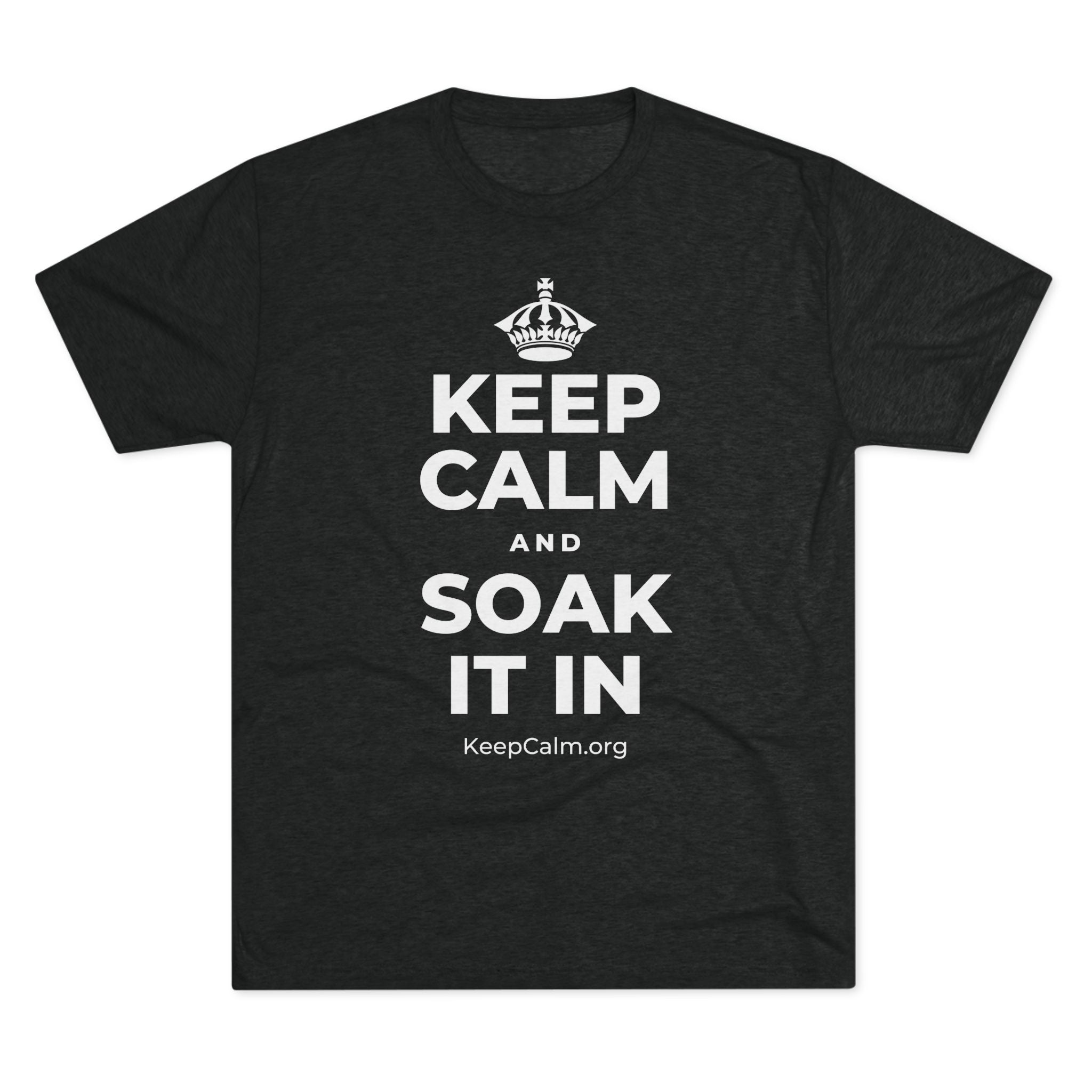 KEEP CALM AND SOAK IT IN Tri-Blend Tee