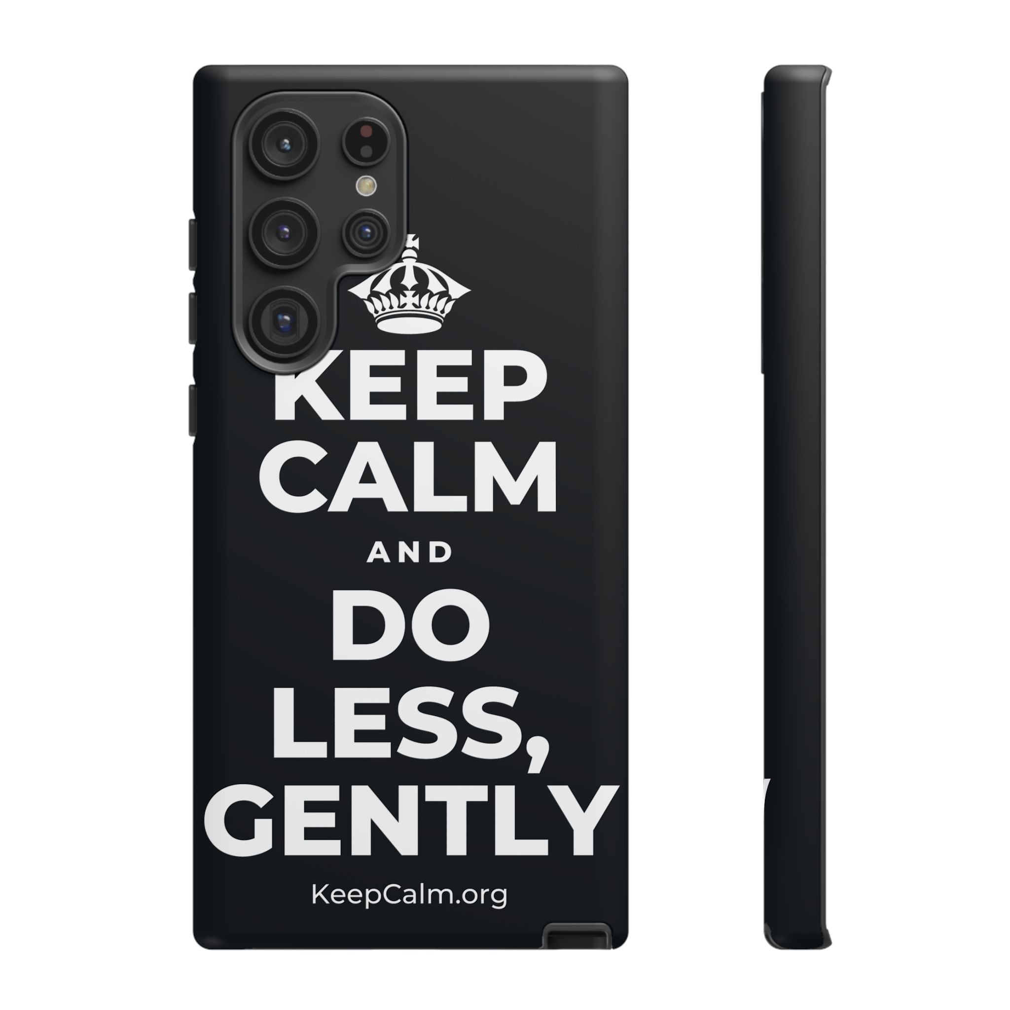 KEEP CALM AND DO LESS, GENTLY Phone Case (Dark)