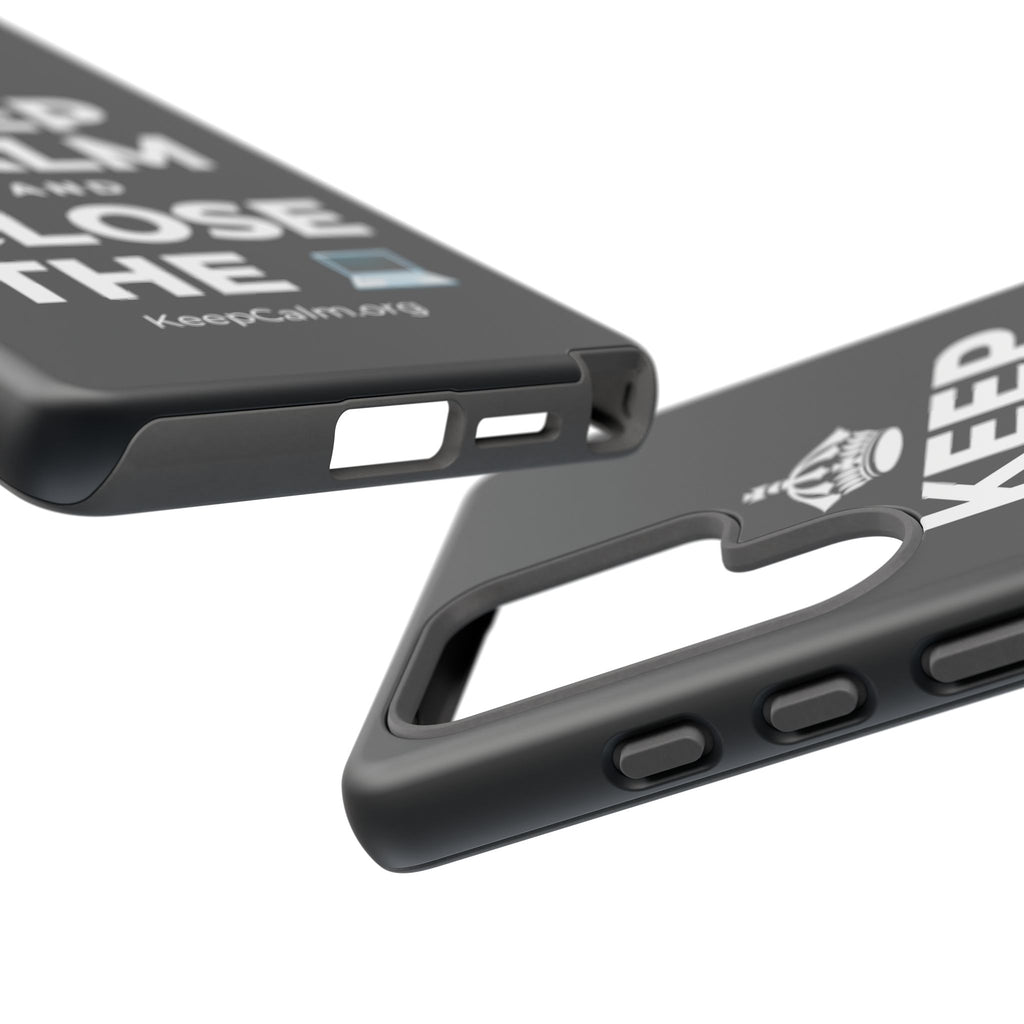 KEEP CALM AND CLOSE THE 💻 Phone Case (Dark)