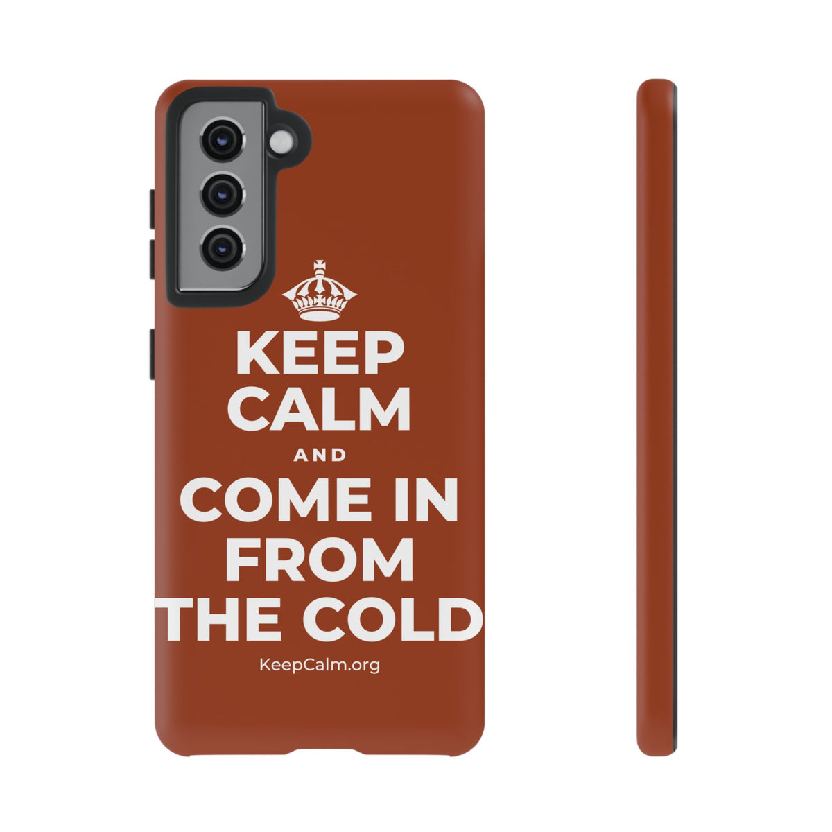 KEEP CALM AND COME IN FROM THE COLD Phone Case