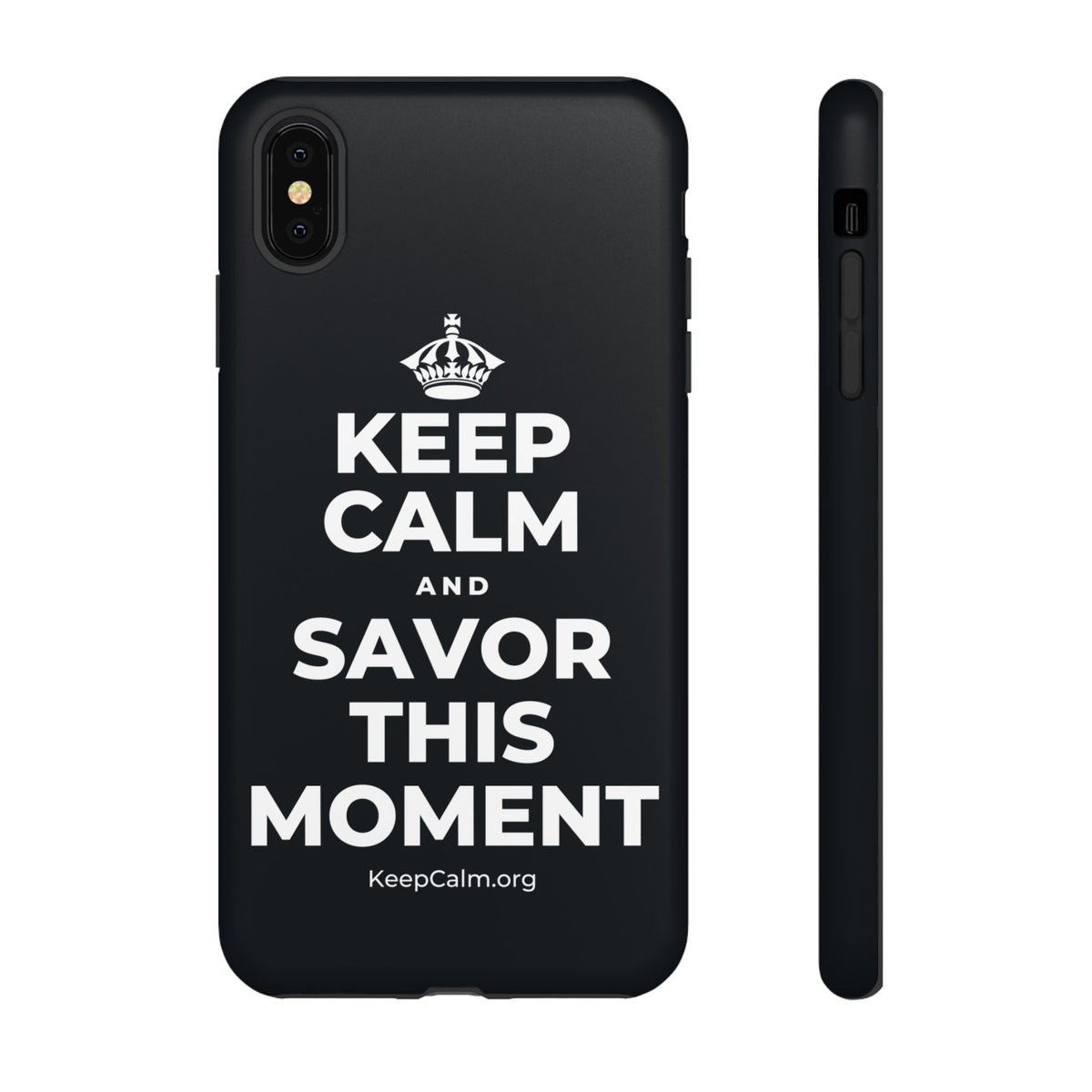KEEP CALM AND SAVOR THIS MOMENT Phone Case (Dark)