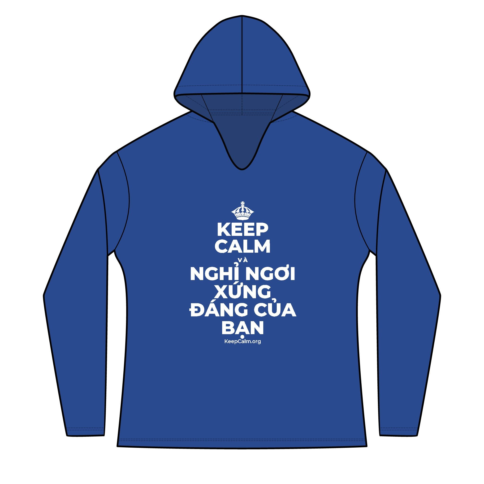 KEEP CALM VÀ NGHỈ NGƠI XỨNG ĐÁNG CỦA BẠN Women's Long Sleeve Hoodie