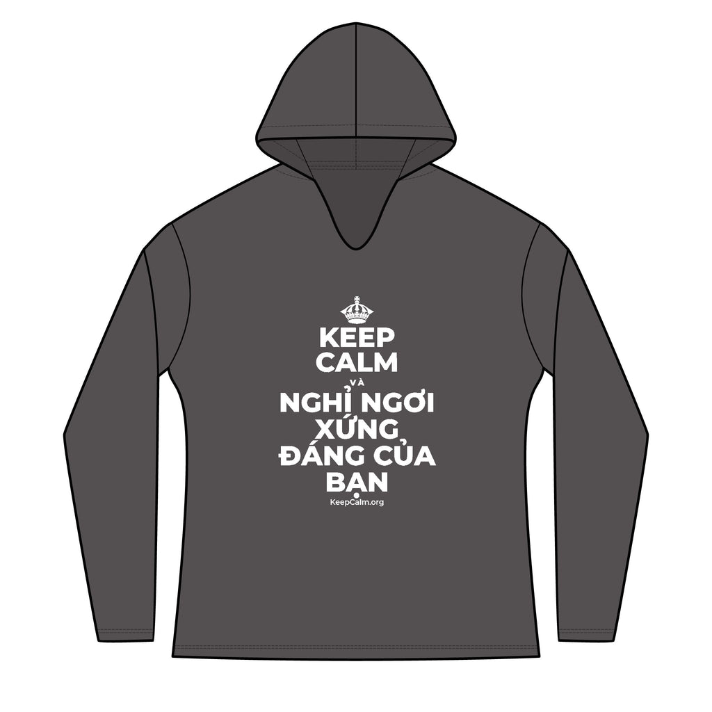 KEEP CALM VÀ NGHỈ NGƠI XỨNG ĐÁNG CỦA BẠN Women's Long Sleeve Hoodie
