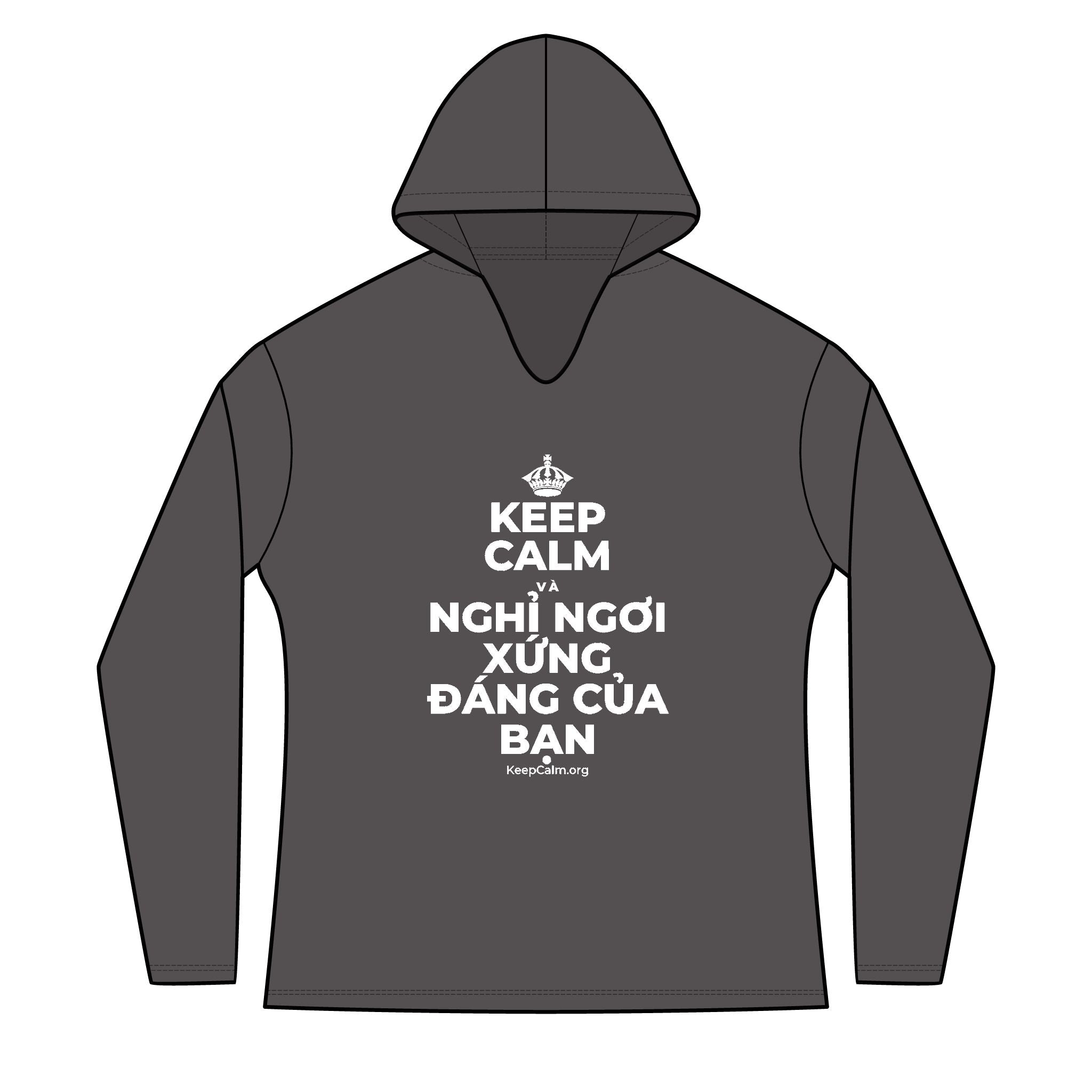 KEEP CALM VÀ NGHỈ NGƠI XỨNG ĐÁNG CỦA BẠN Women's Long Sleeve Hoodie