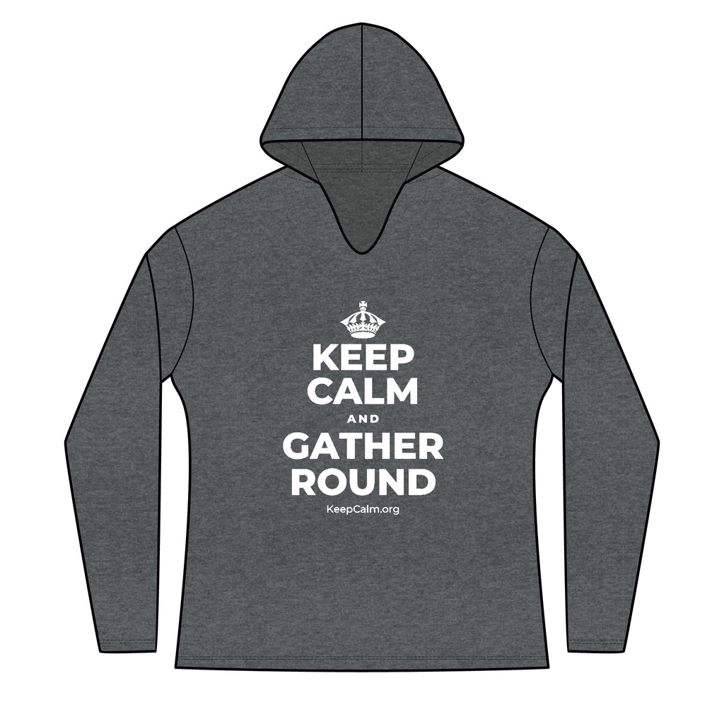 KEEP CALM AND GATHER ROUND Women's Long Sleeve Hoodie