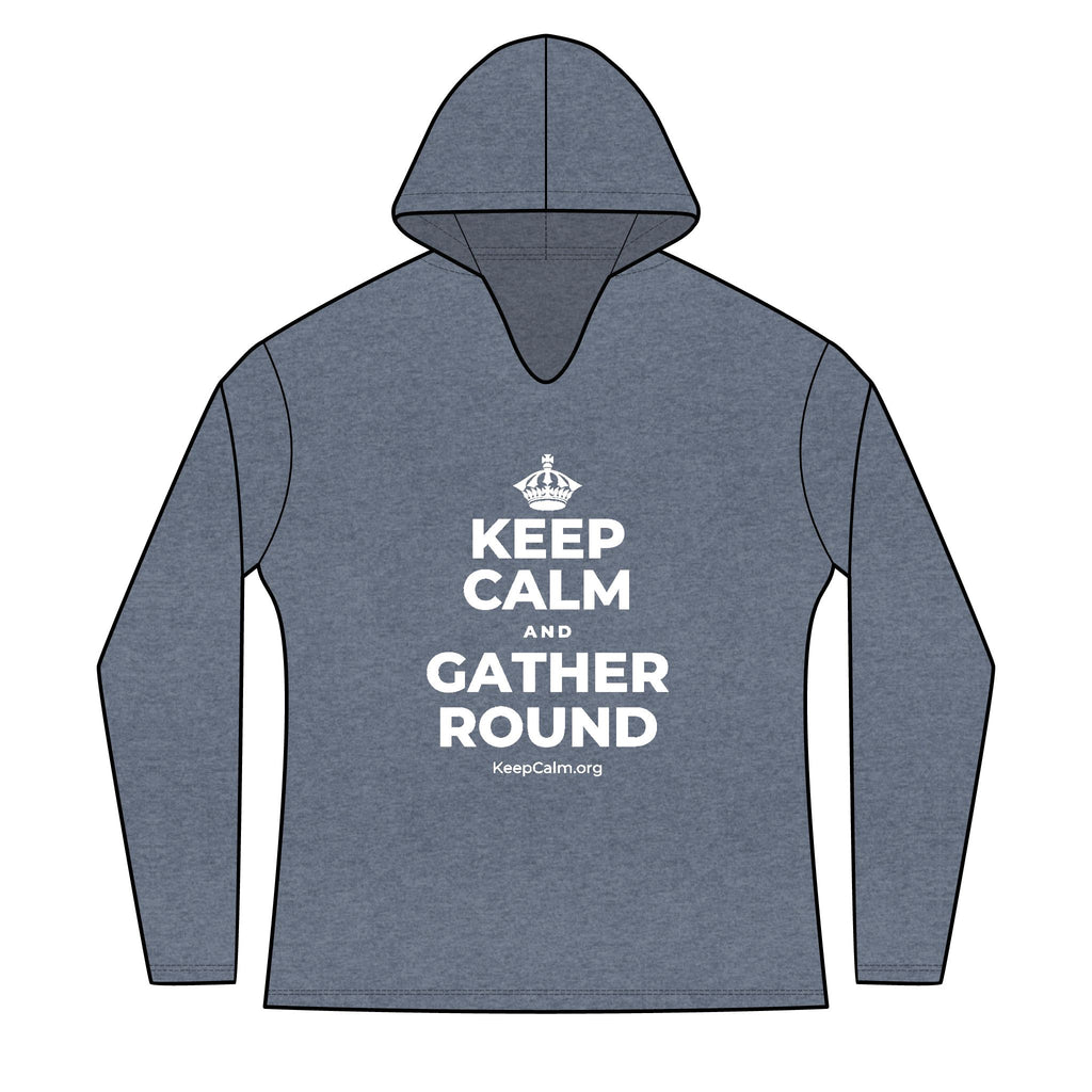 KEEP CALM AND GATHER ROUND Women's Long Sleeve Hoodie