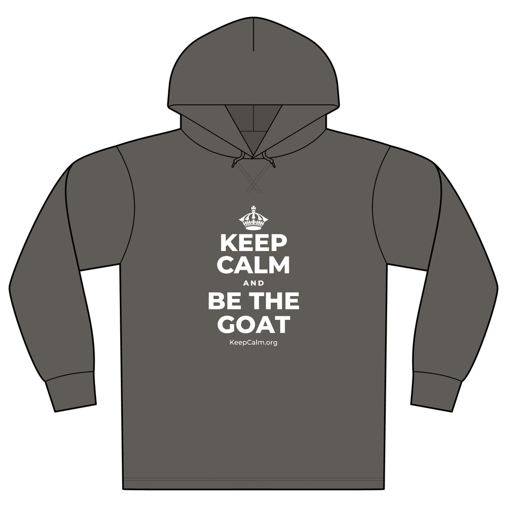 KEEP CALM AND BE THE GOAT Organic Hoodie Tee