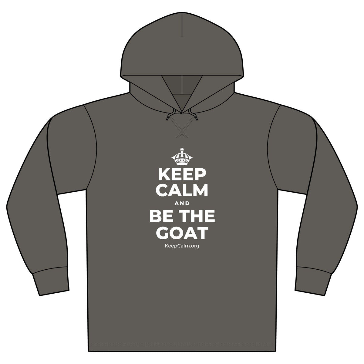 KEEP CALM AND BE THE GOAT Organic Hoodie Tee