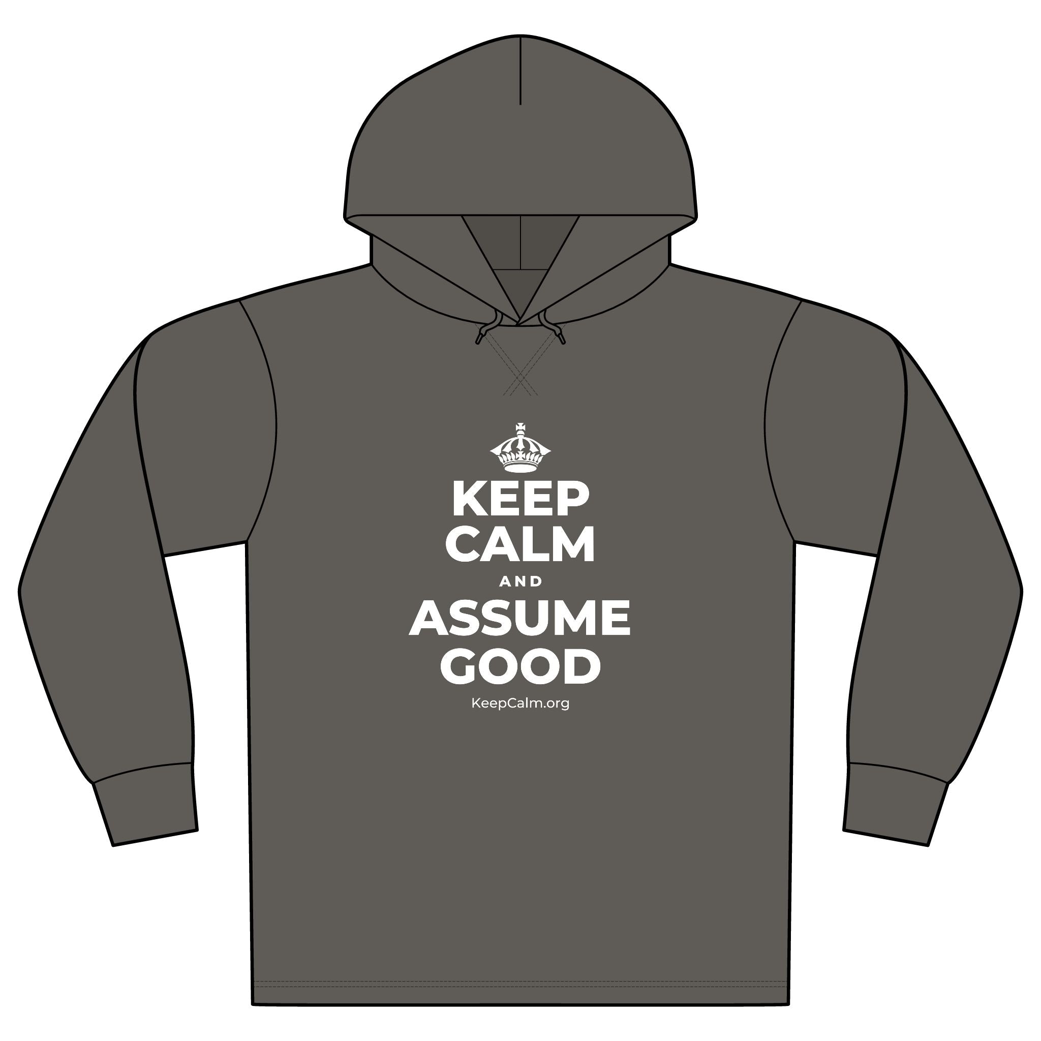 KEEP CALM AND ASSUME GOOD Organic Hoodie Tee