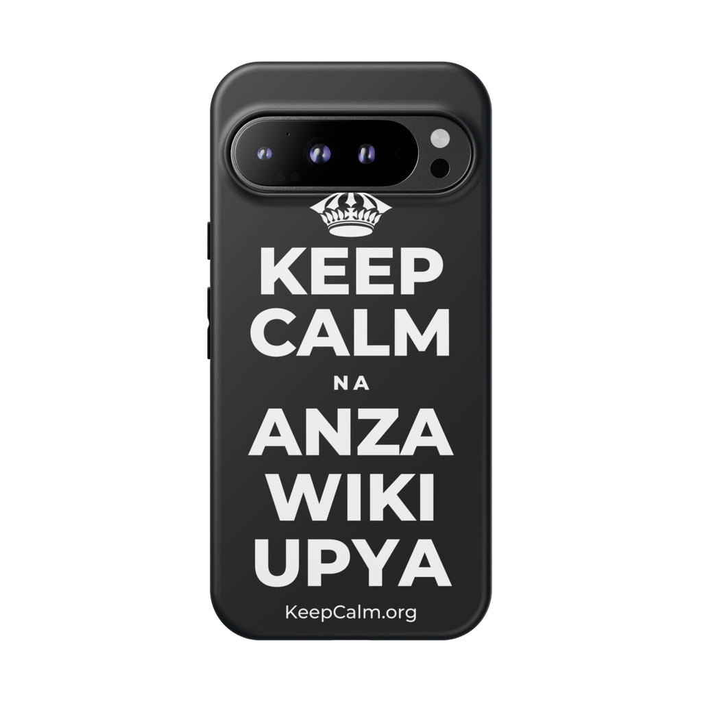 KEEP CALM NA ANZA WIKI UPYA Phone Case (Dark)