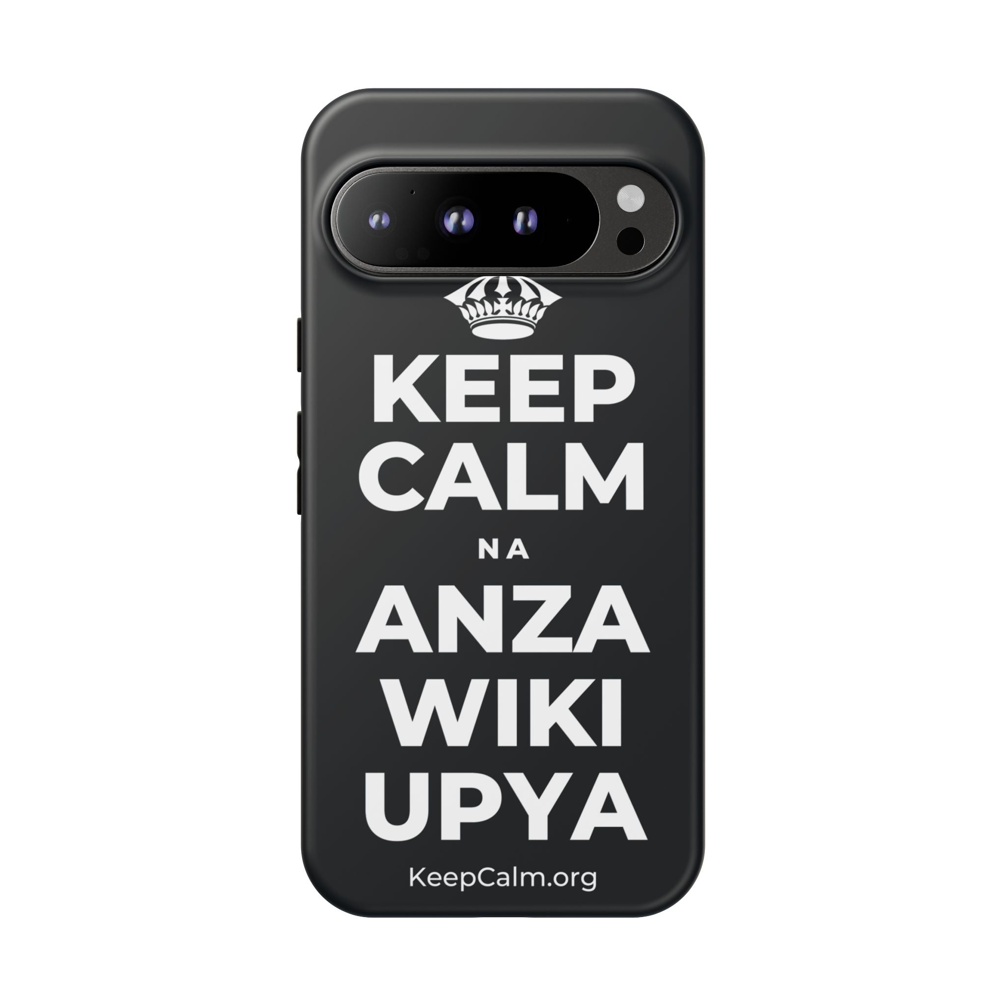 KEEP CALM NA ANZA WIKI UPYA Phone Case (Dark)