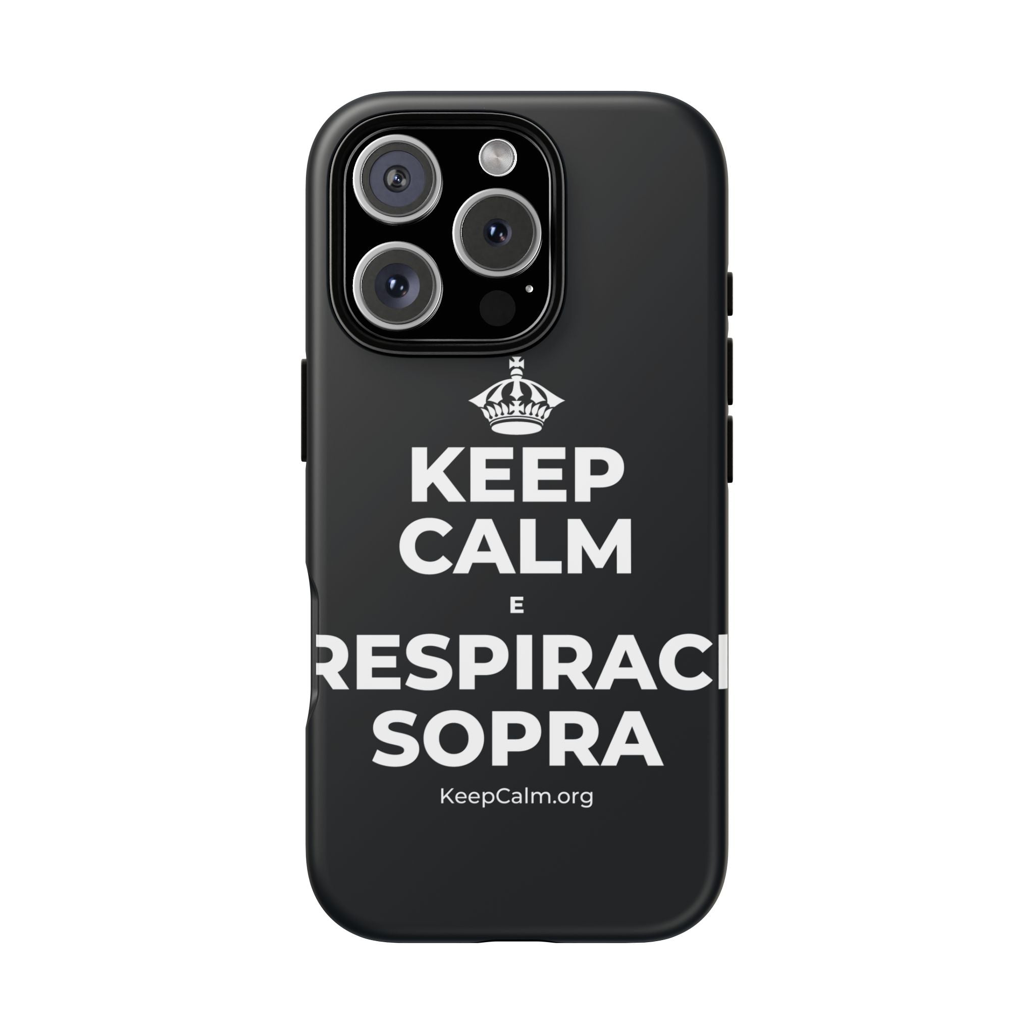 KEEP CALM E RESPIRACI SOPRA Phone Case (Dark)
