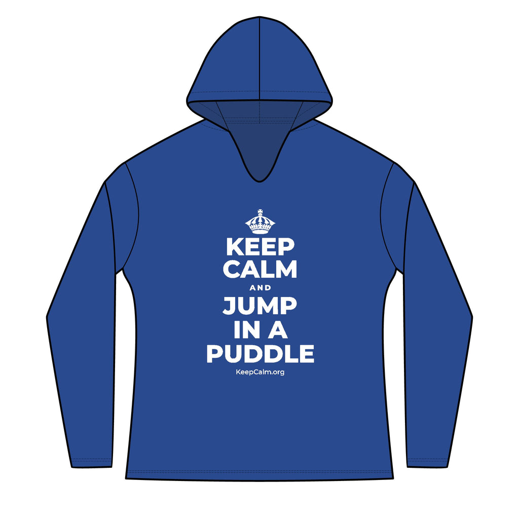 KEEP CALM AND JUMP IN A PUDDLE Women's Long Sleeve Hoodie